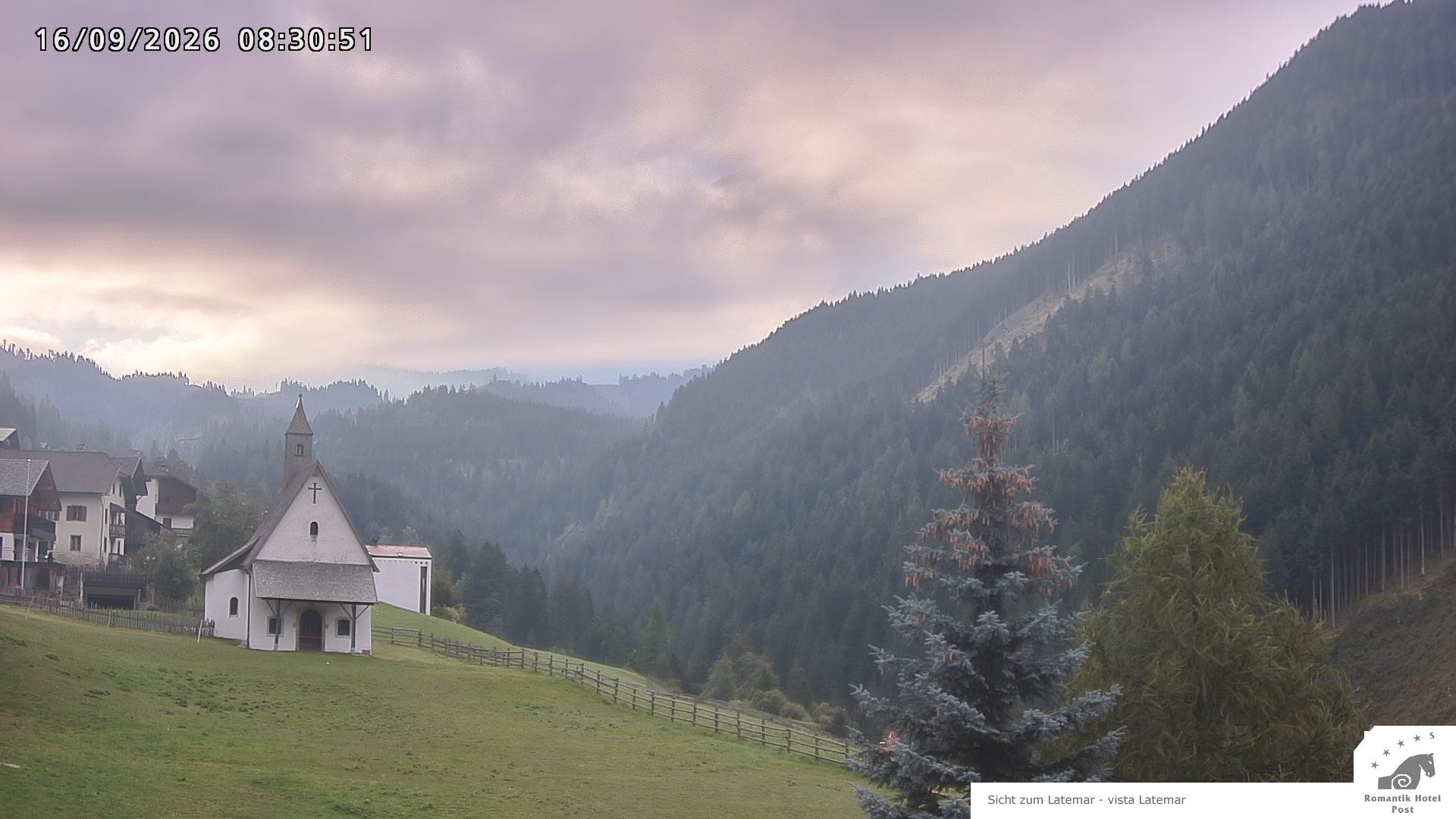 Archived image Webcam Welschnofen: Hotel Post