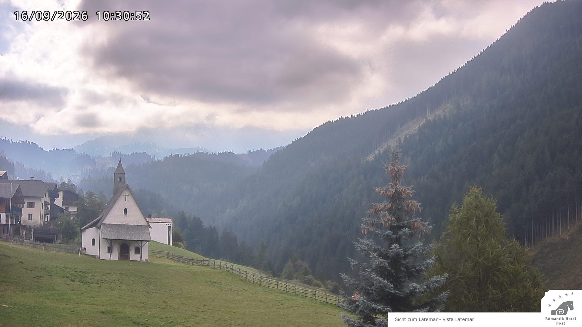 Archived image Webcam Welschnofen: Hotel Post