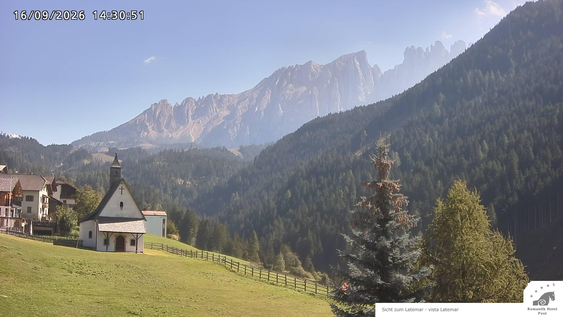 Archived image Webcam Welschnofen: Hotel Post