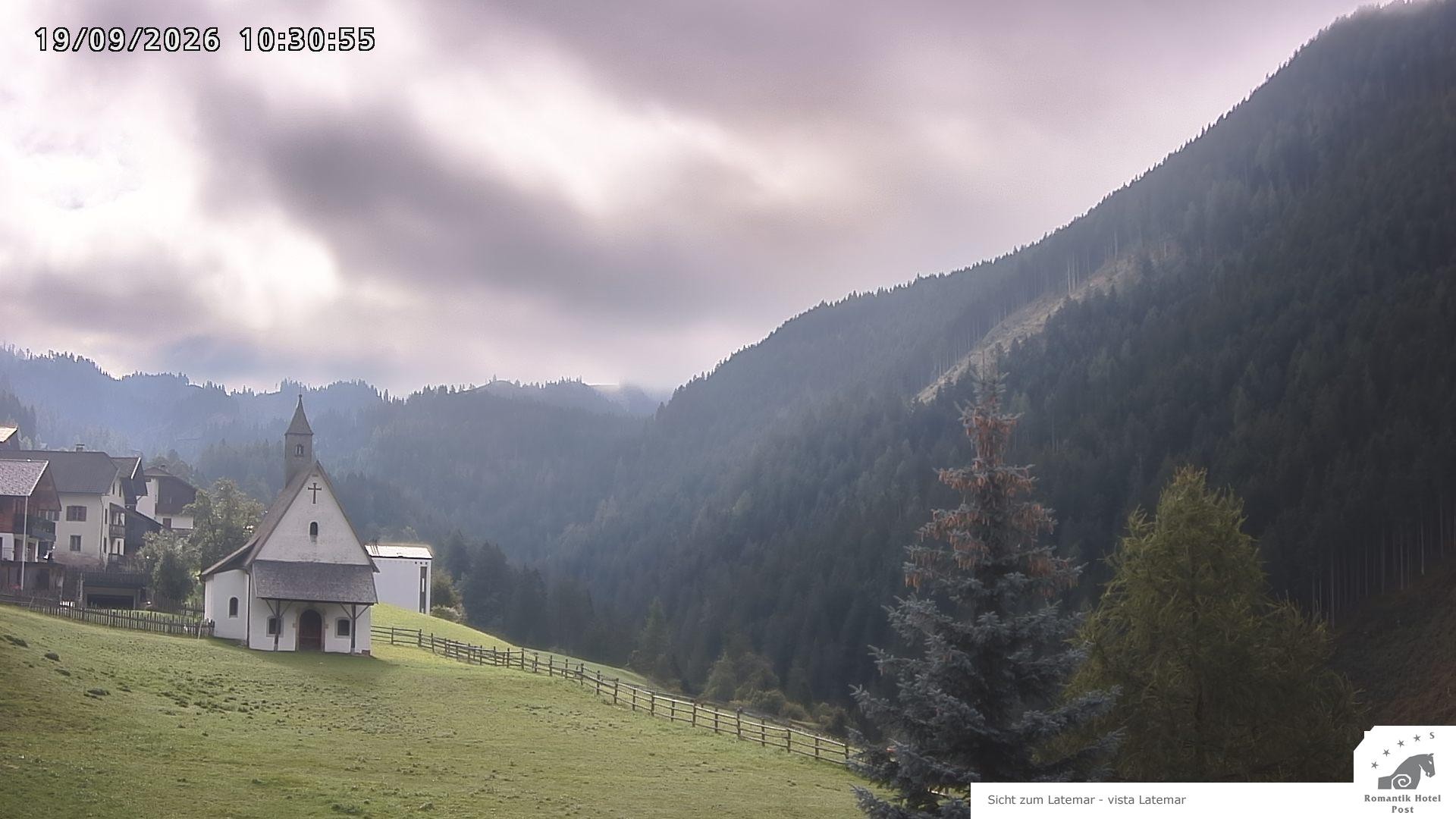Archived image Webcam Welschnofen: Hotel Post