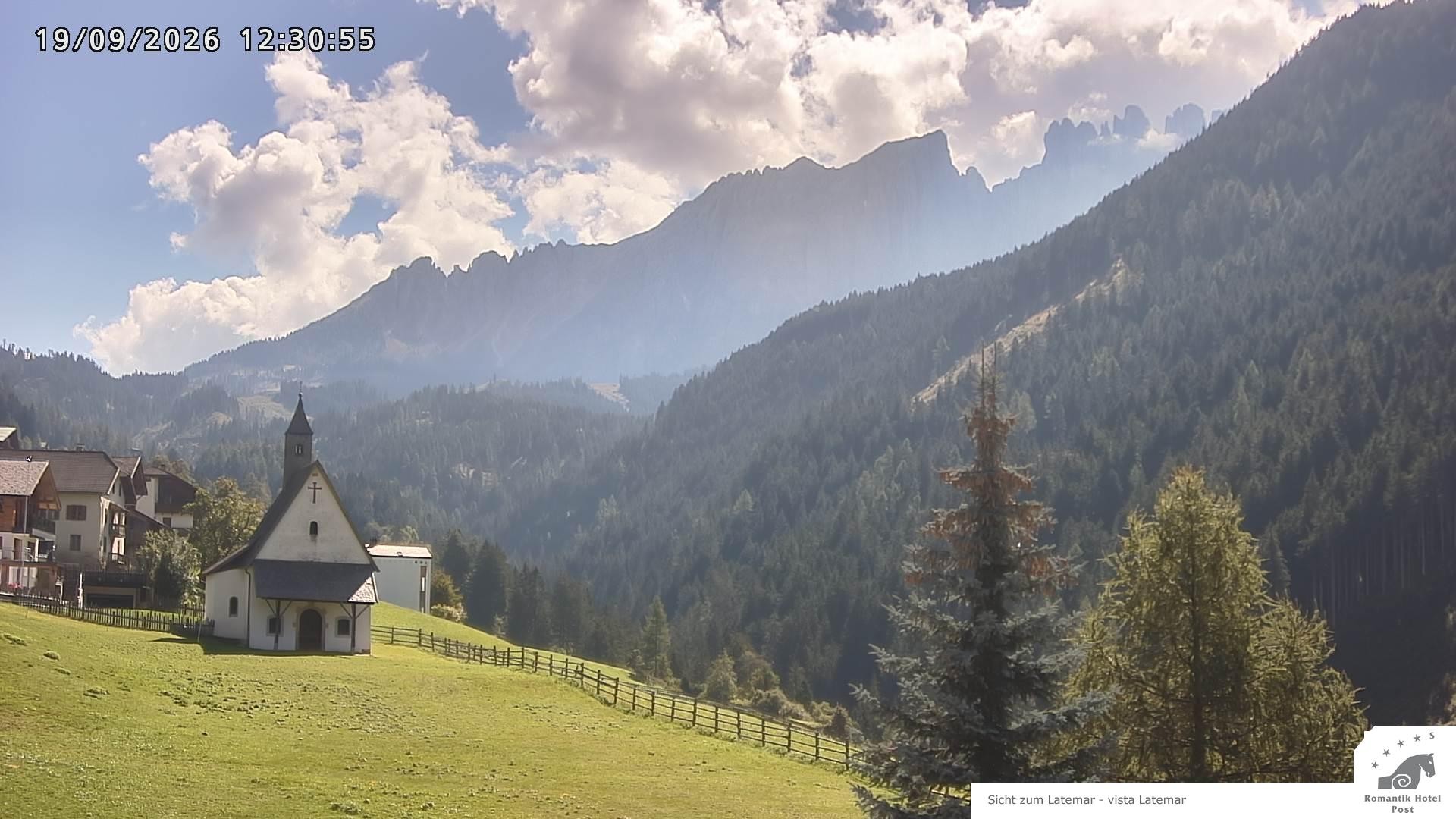 Archived image Webcam Welschnofen: Hotel Post