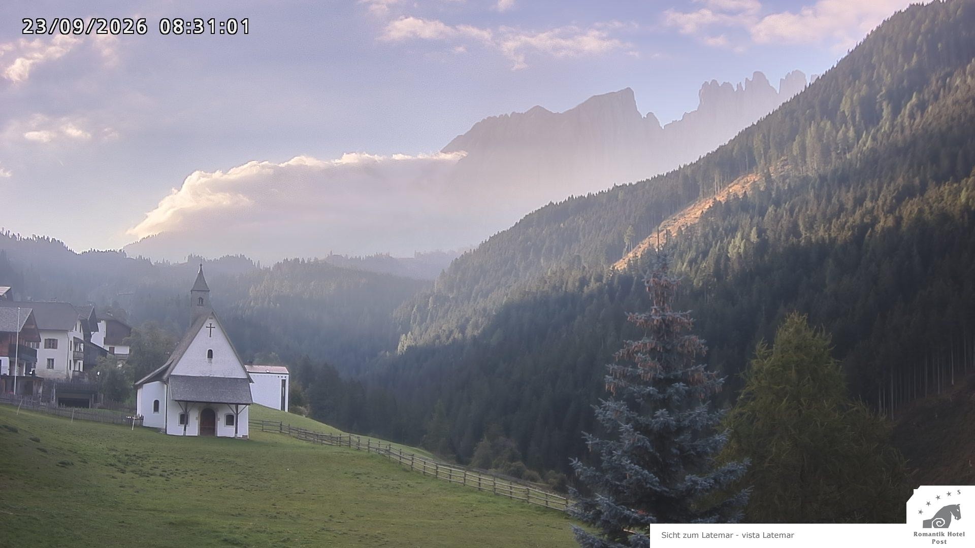 Archiv Foto Webcam Welschnofen: Romantik Hotel Post