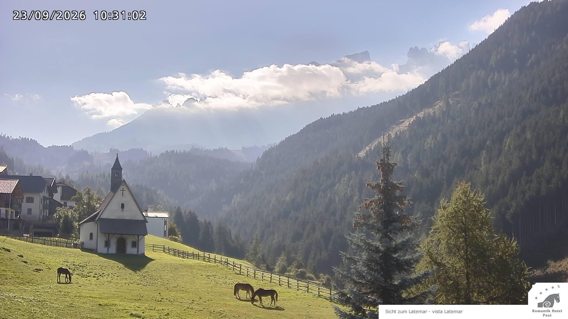 Archiv Foto Webcam Welschnofen: Romantik Hotel Post