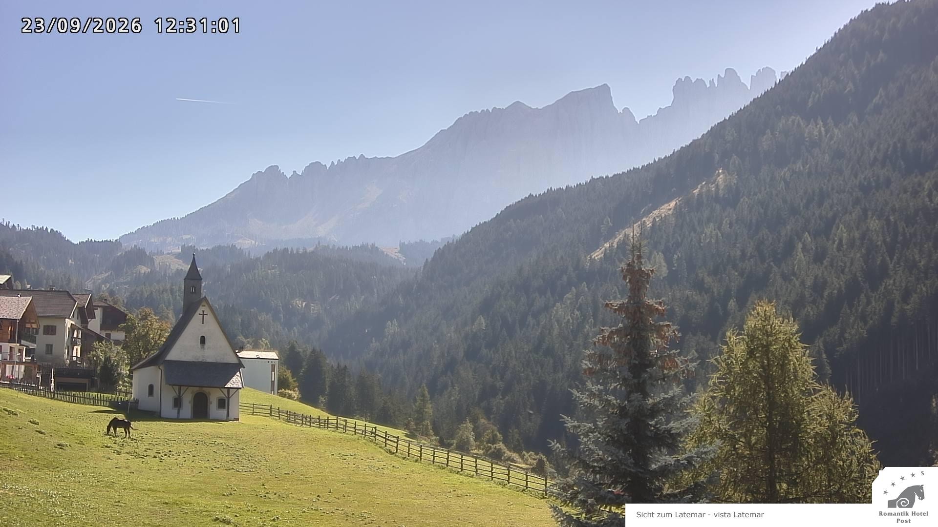 Archiv Foto Webcam Welschnofen: Romantik Hotel Post