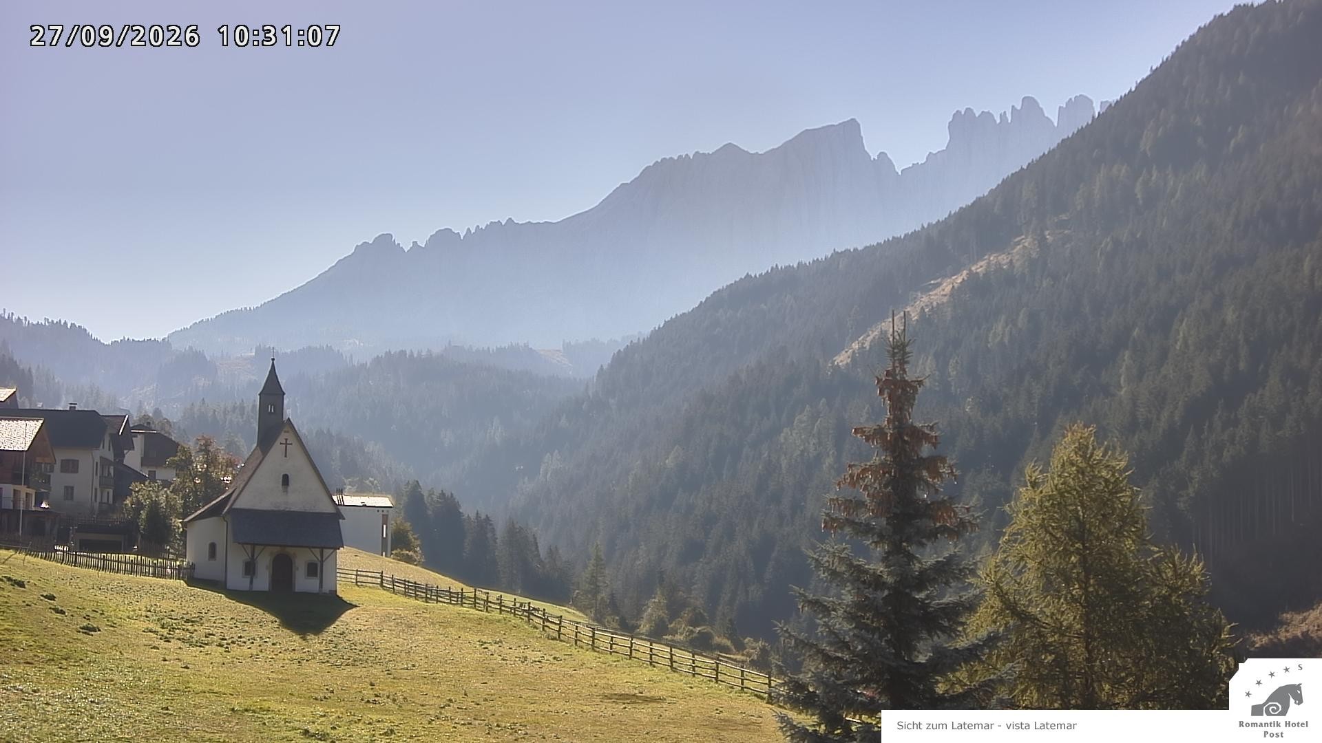 Archiv Foto Webcam Welschnofen: Romantik Hotel Post