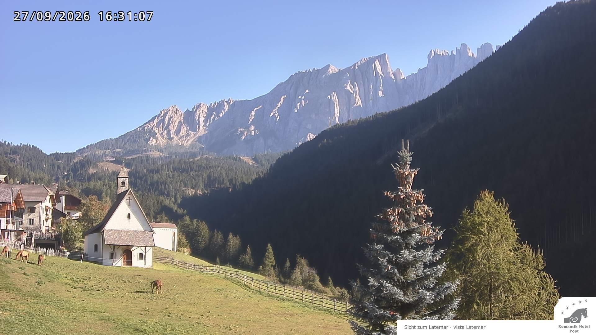 Archiv Foto Webcam Welschnofen: Romantik Hotel Post