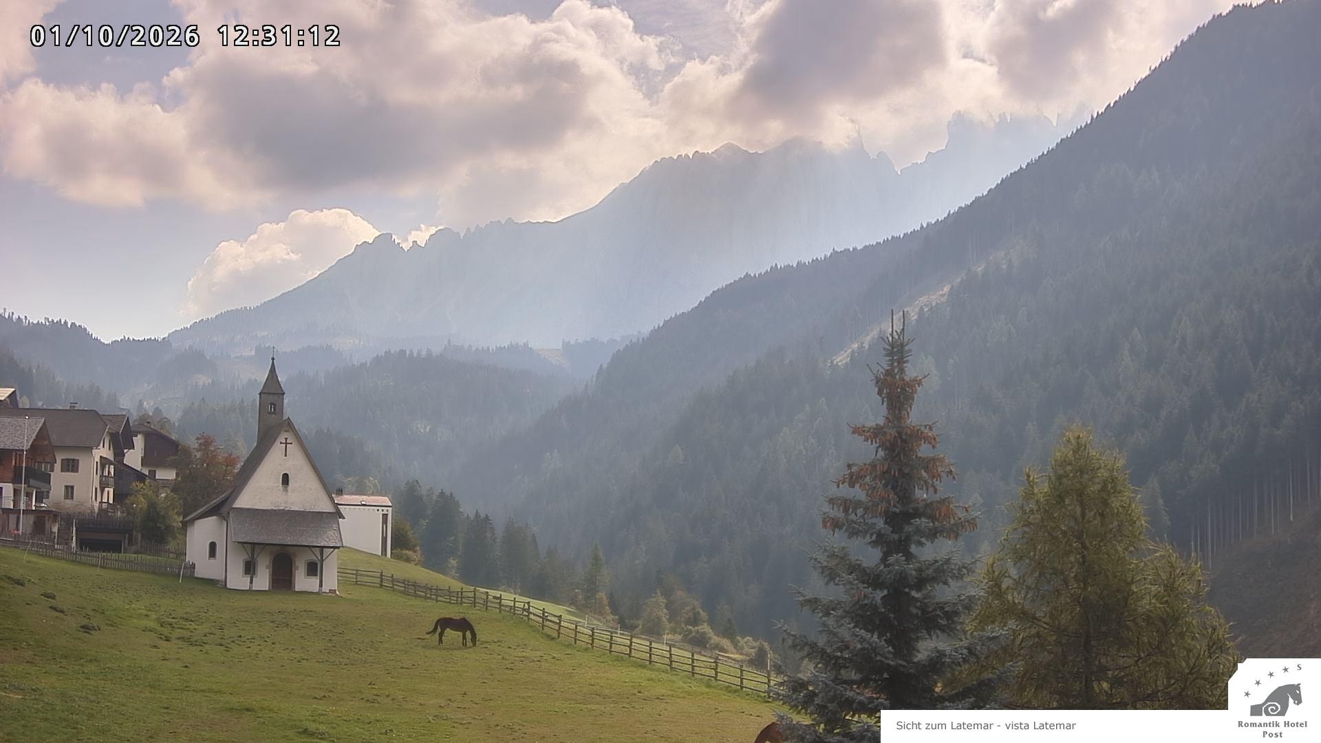 Archived image Webcam Welschnofen: Hotel Post