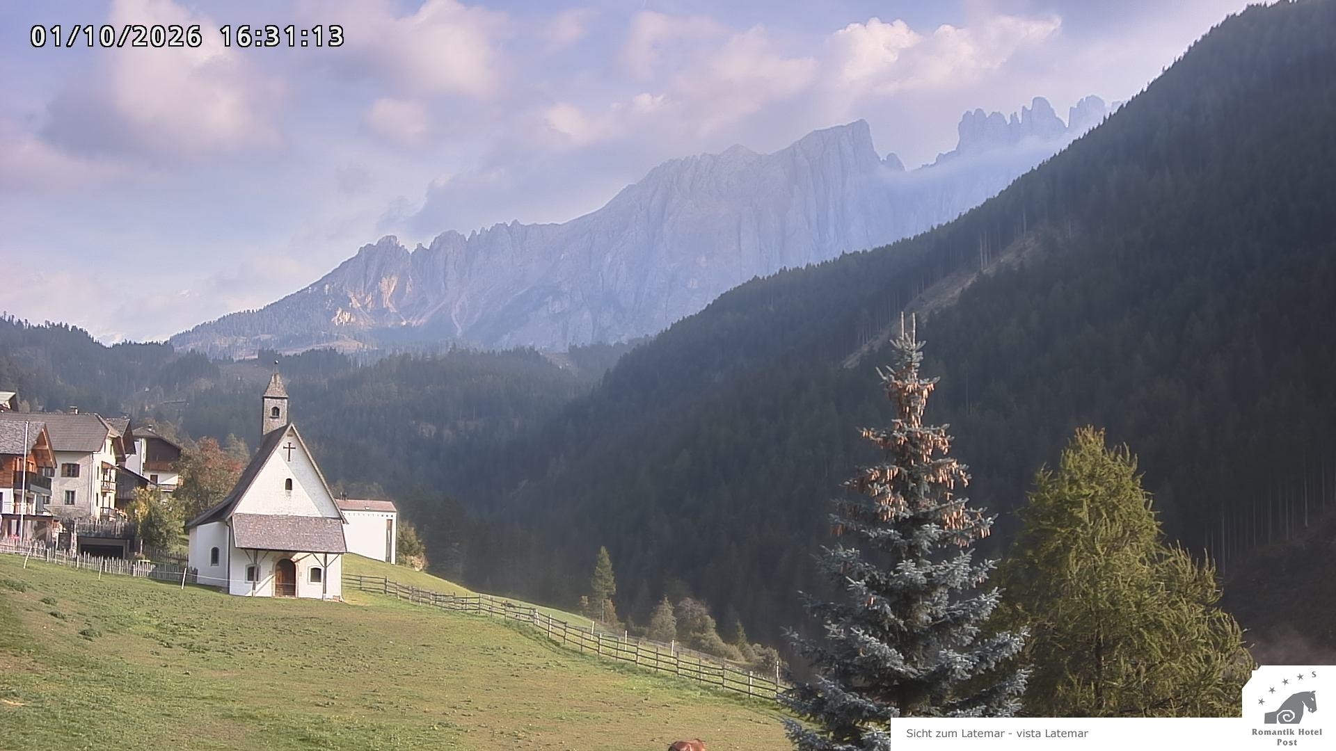 Archiv Foto Webcam Welschnofen: Romantik Hotel Post