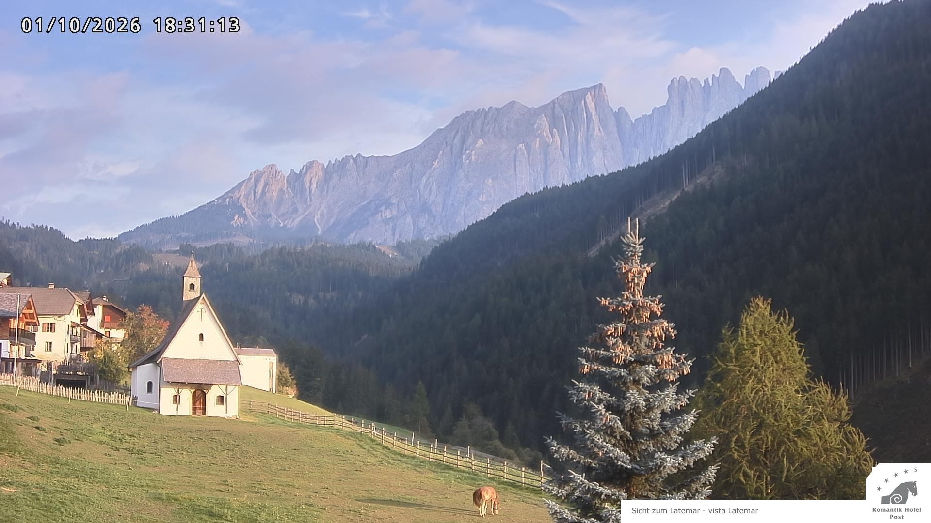 Archiv Foto Webcam Welschnofen: Romantik Hotel Post