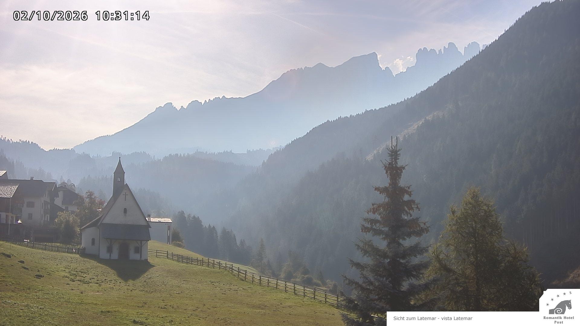 Archived image Webcam Welschnofen: Hotel Post