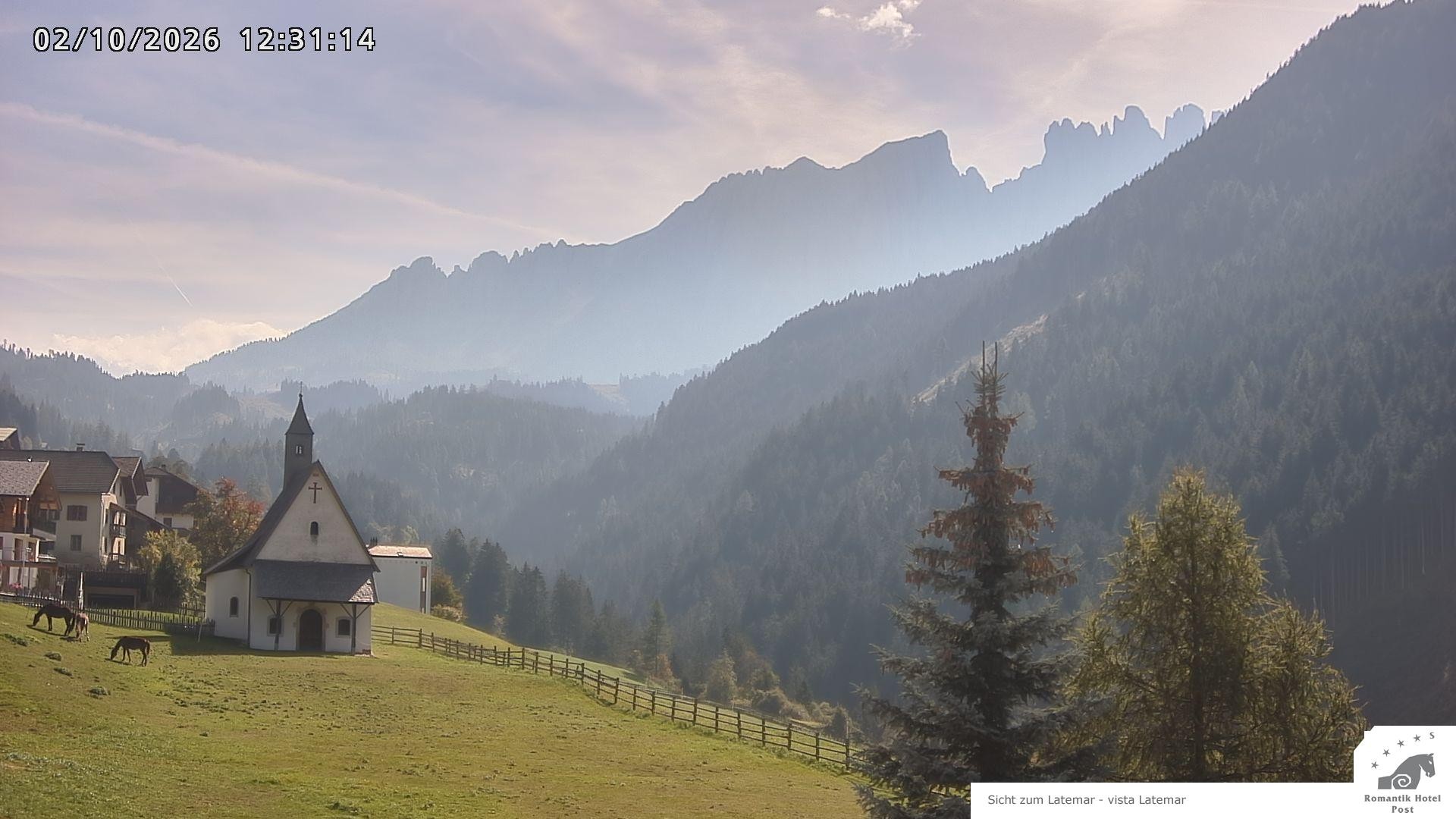 Archived image Webcam Welschnofen: Hotel Post