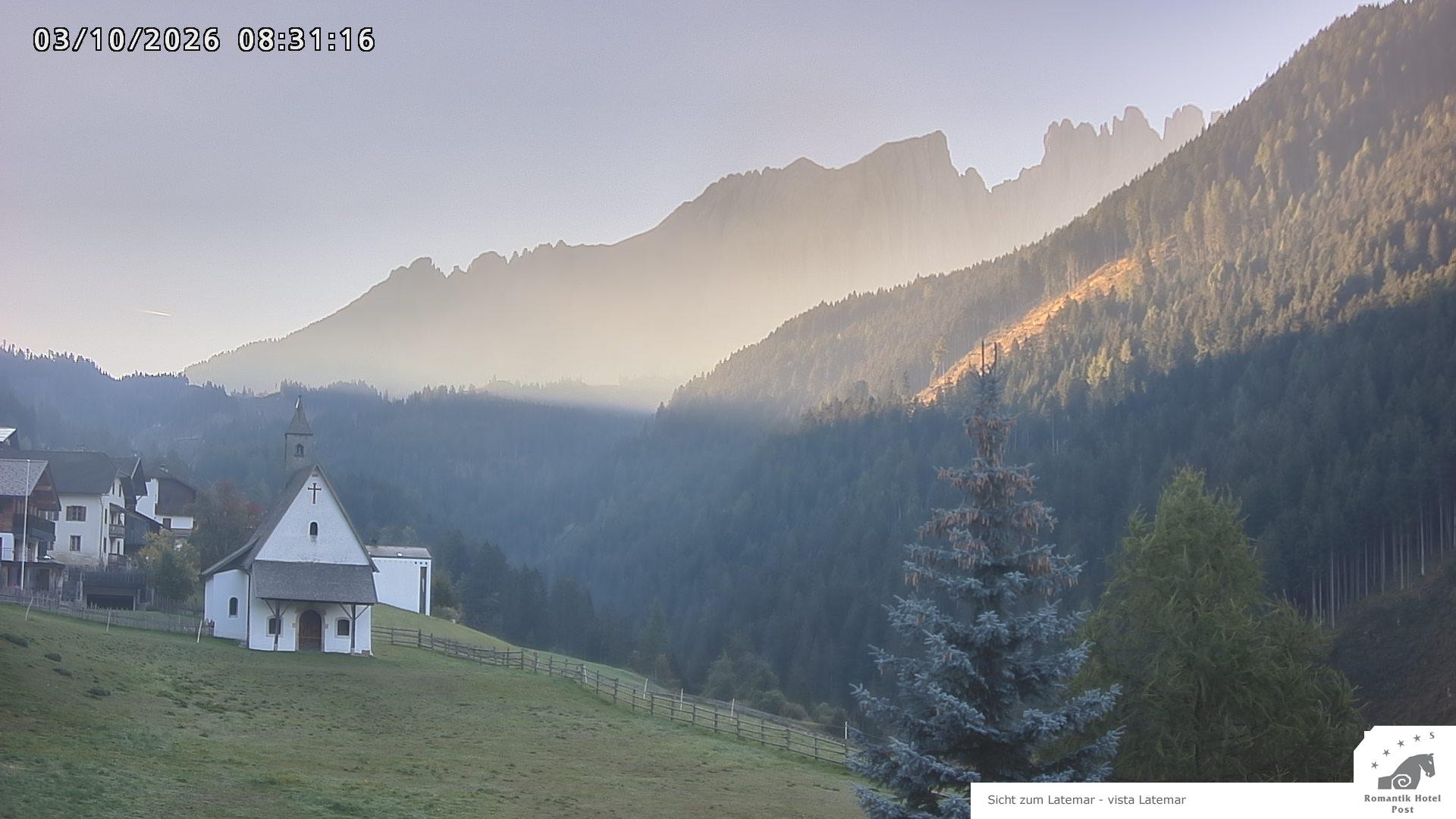 Archived image Webcam Welschnofen: Hotel Post