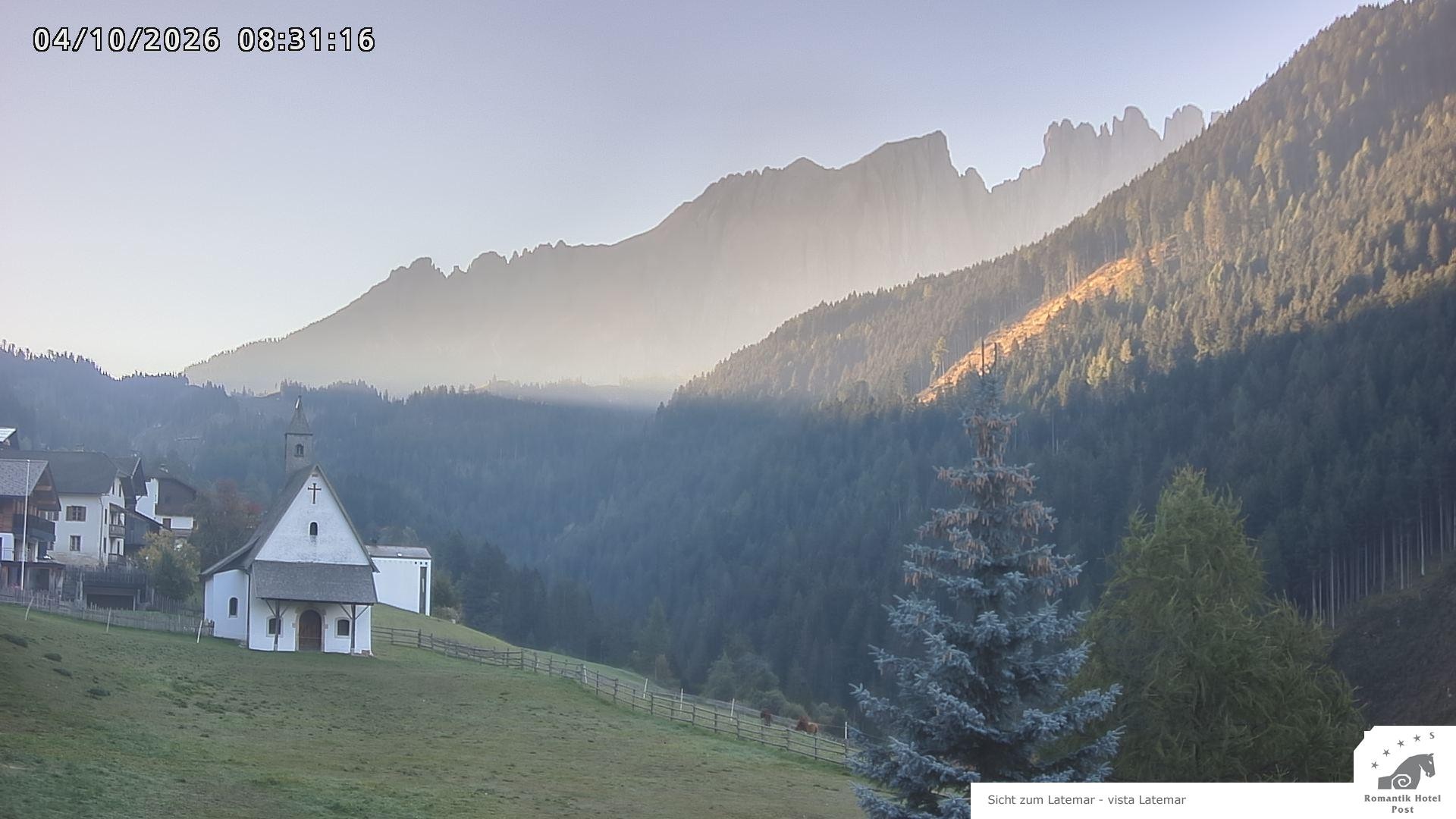 Archived image Webcam Welschnofen: Hotel Post