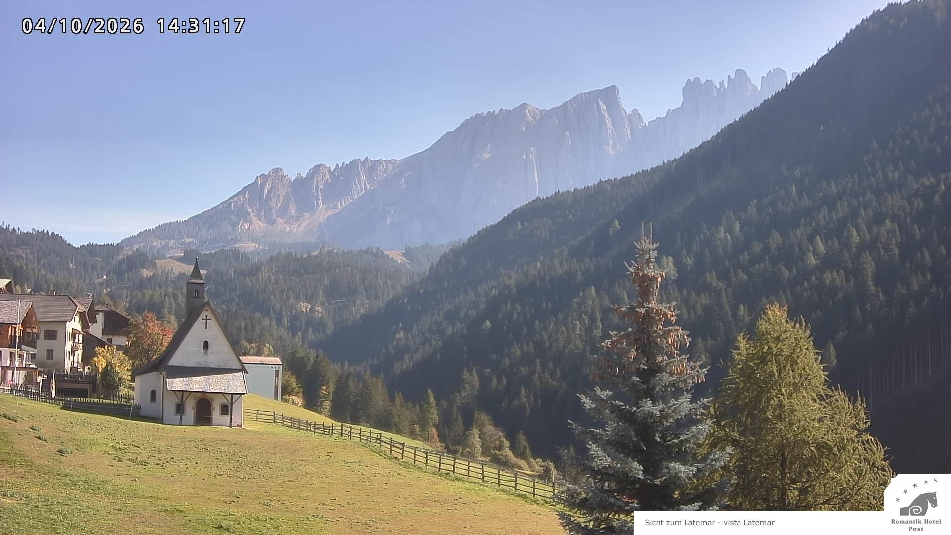Archived image Webcam Welschnofen: Hotel Post