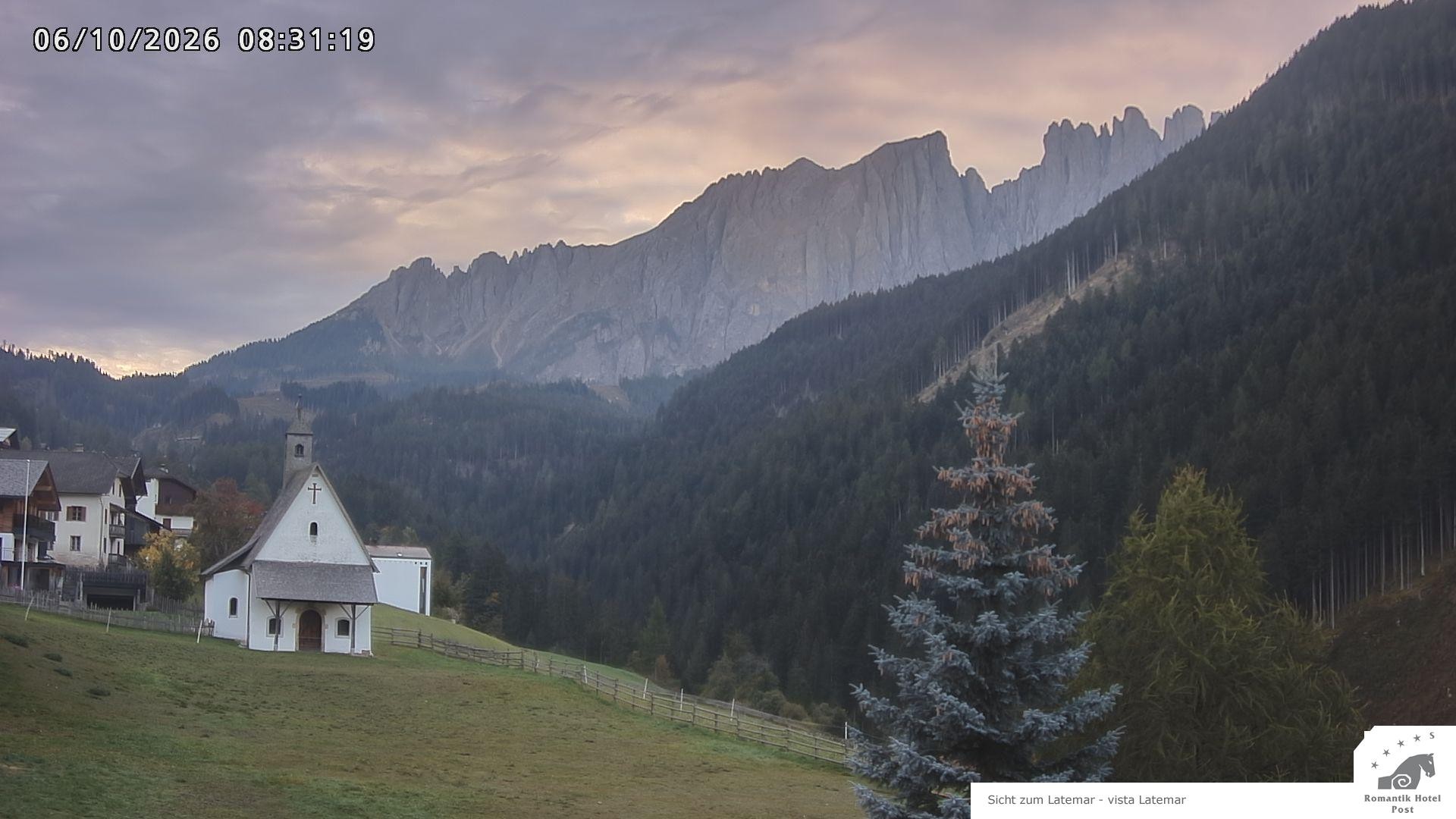 Archived image Webcam Welschnofen: Hotel Post