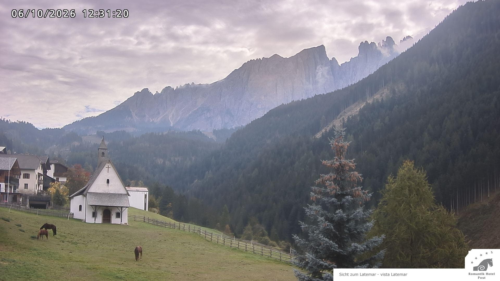 Archived image Webcam Welschnofen: Hotel Post