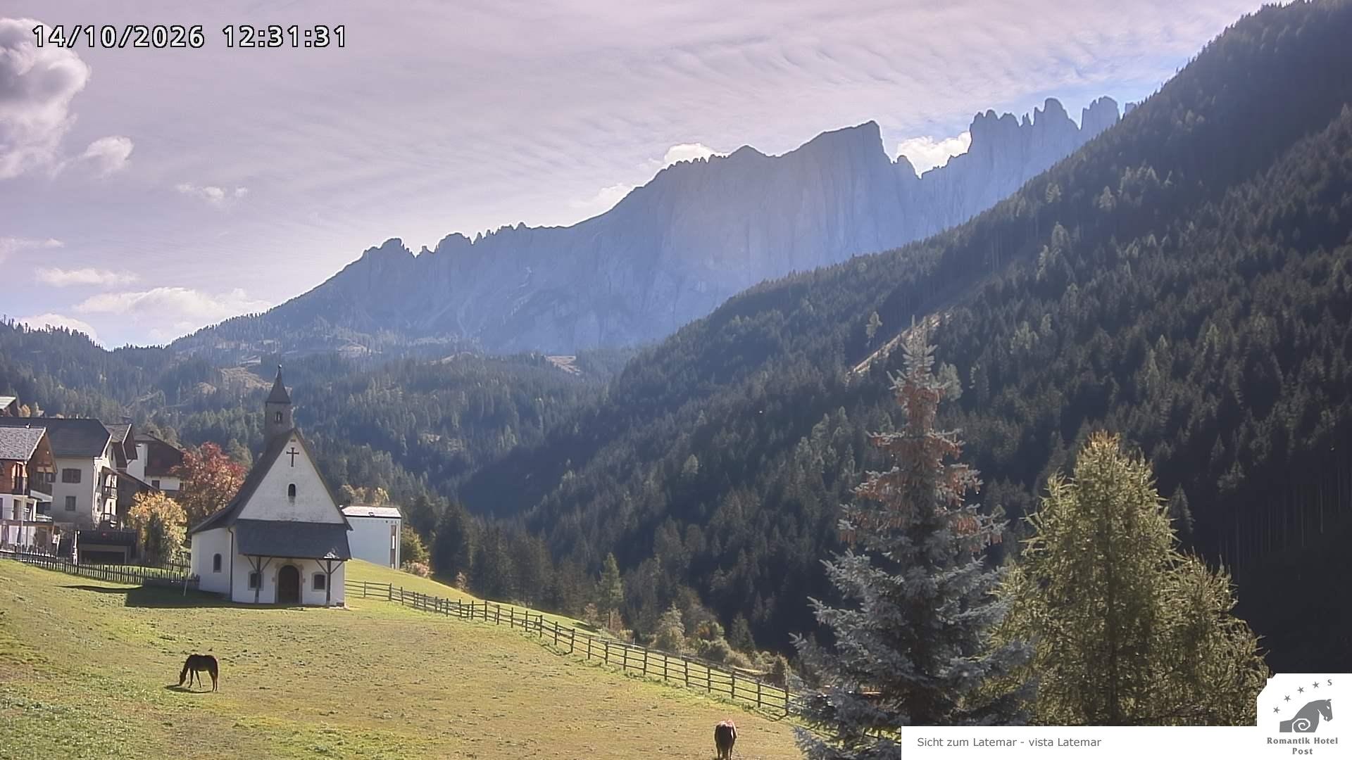 Archived image Webcam Welschnofen: Hotel Post