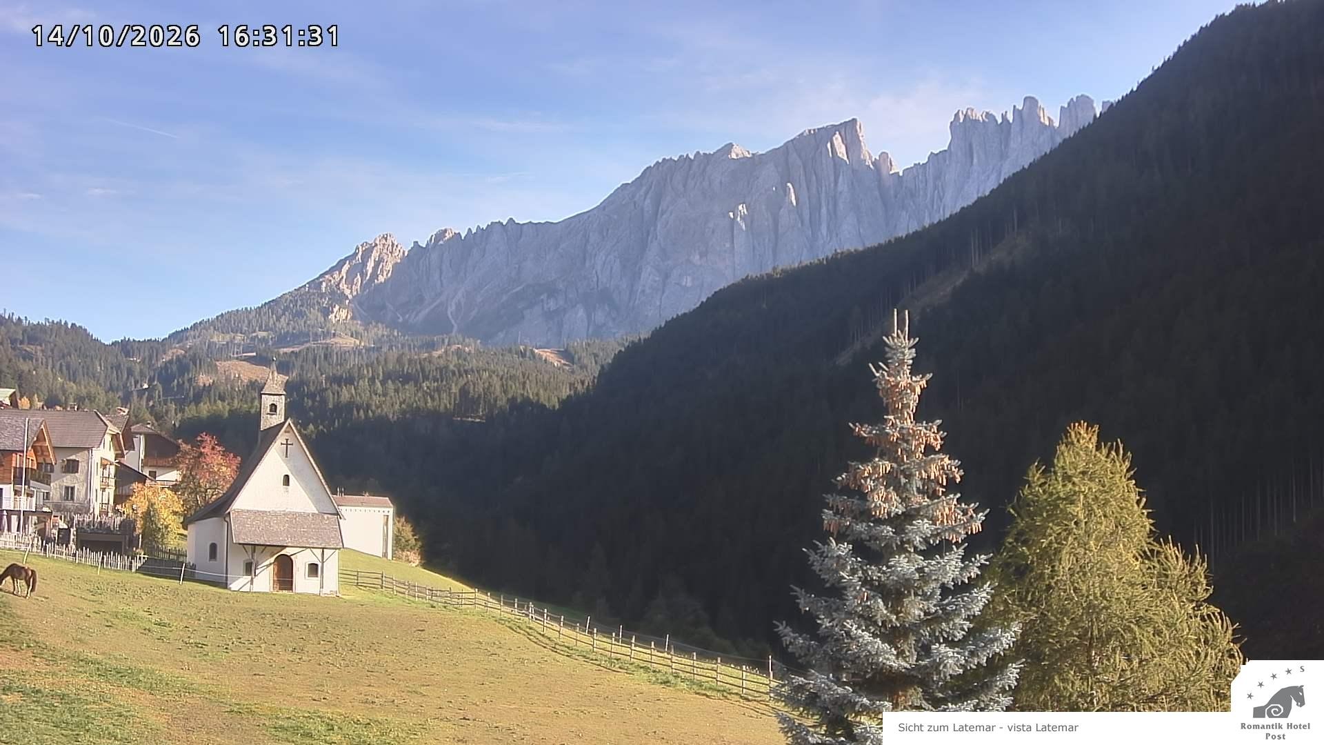 Archived image Webcam Welschnofen: Hotel Post