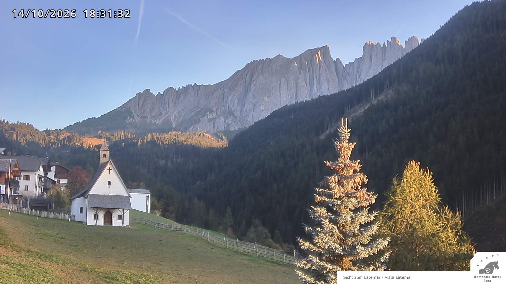 Archived image Webcam Welschnofen: Hotel Post