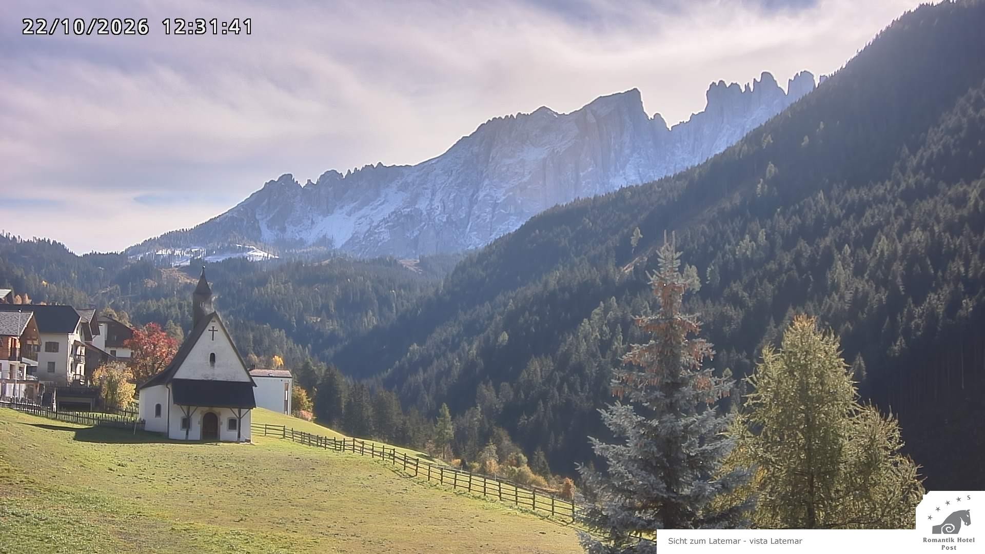 Archived image Webcam Welschnofen: Hotel Post