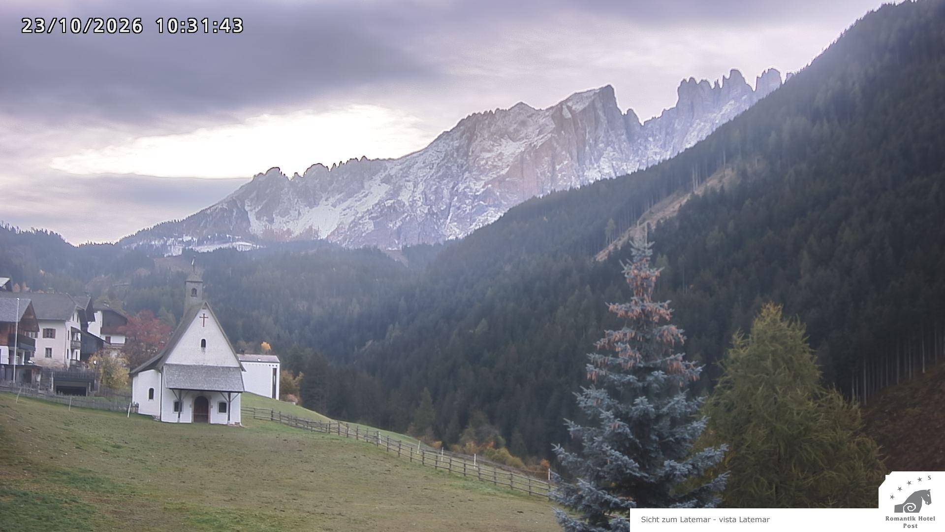 Archived image Webcam Welschnofen: Hotel Post