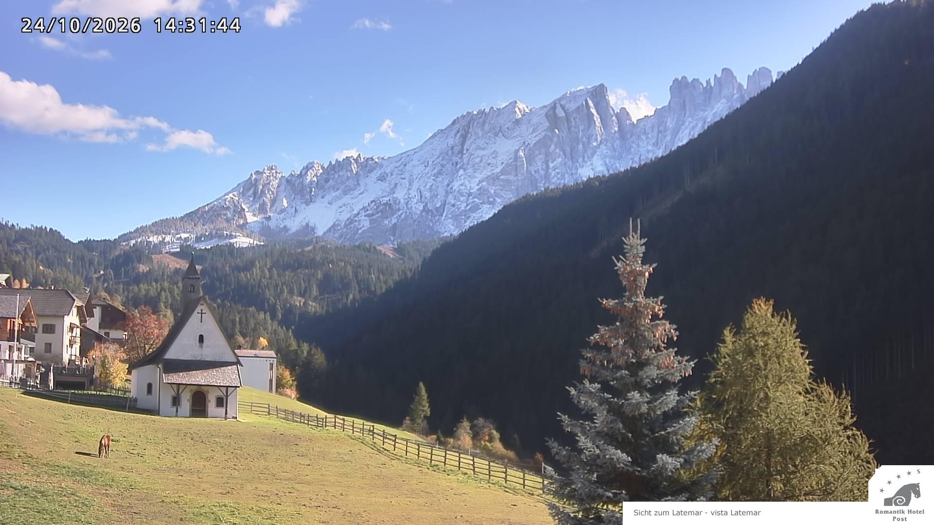 Archiv Foto Webcam Welschnofen: Romantik Hotel Post