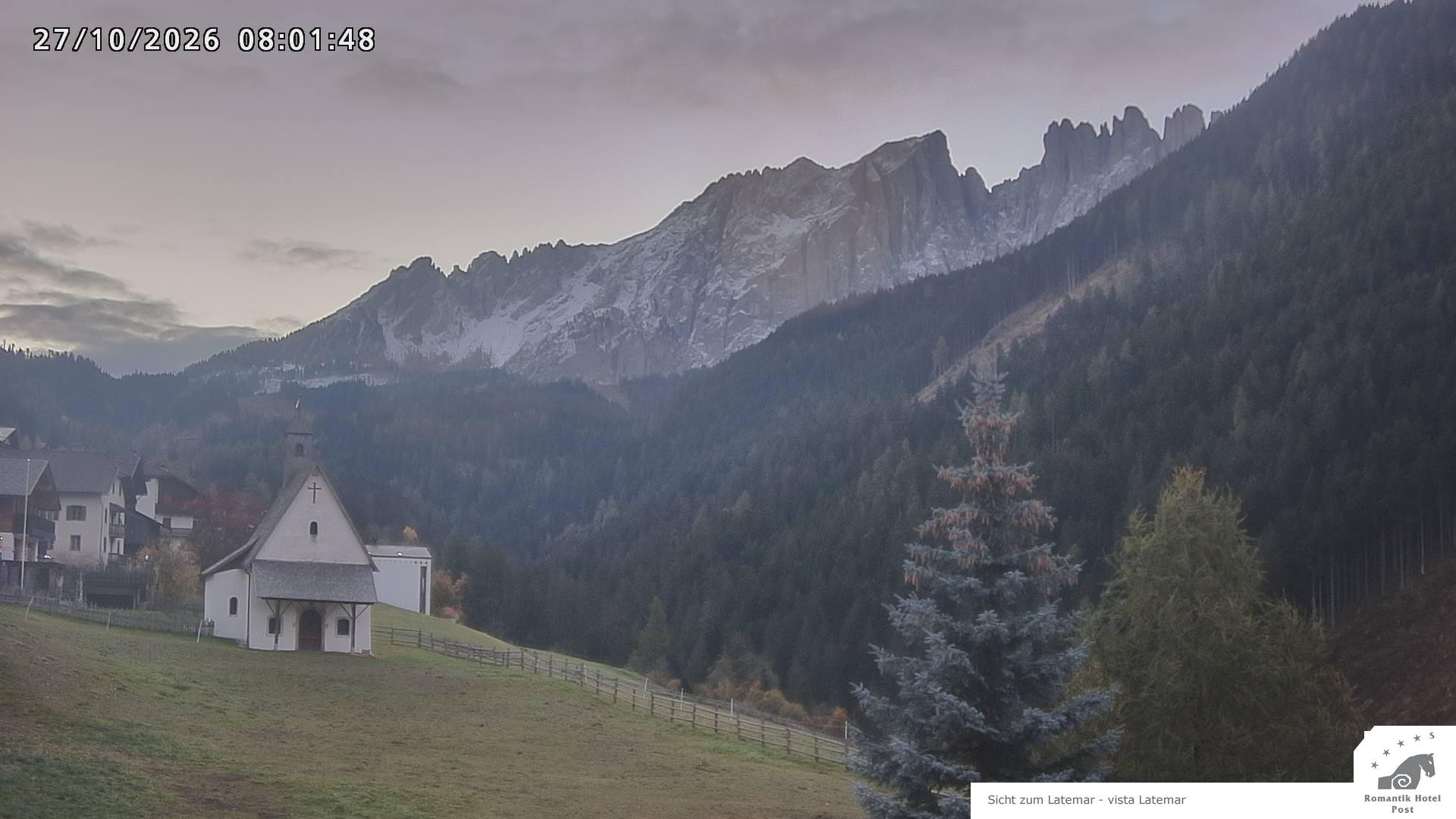 Archived image Webcam Welschnofen: Hotel Post