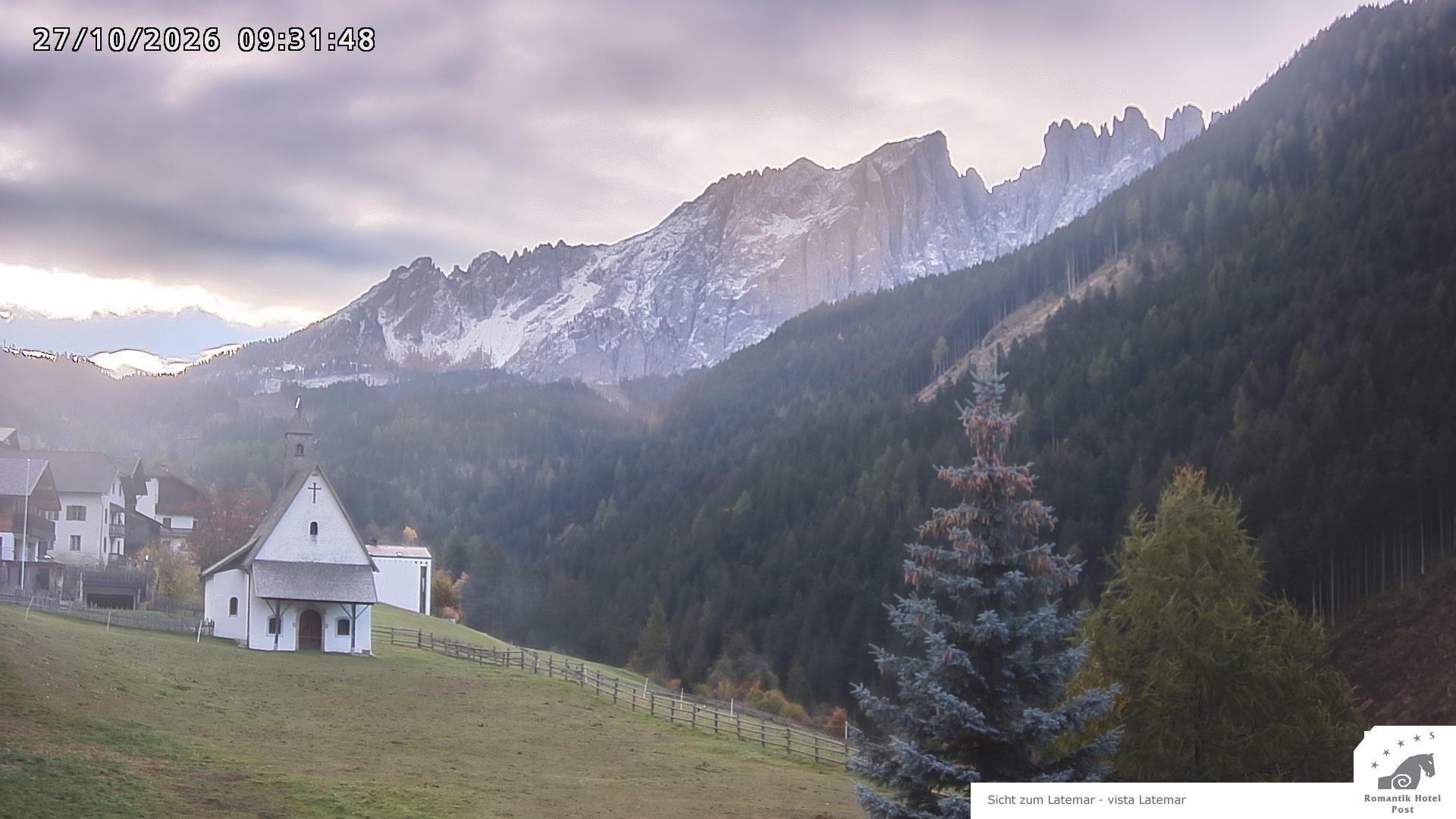 Archived image Webcam Welschnofen: Hotel Post