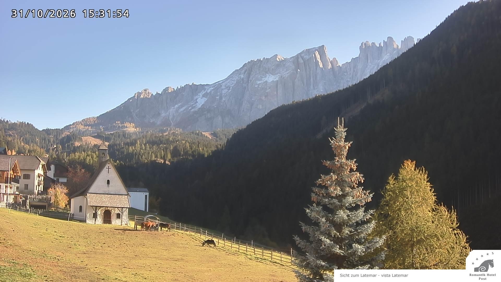 Archiv Foto Webcam Welschnofen: Romantik Hotel Post