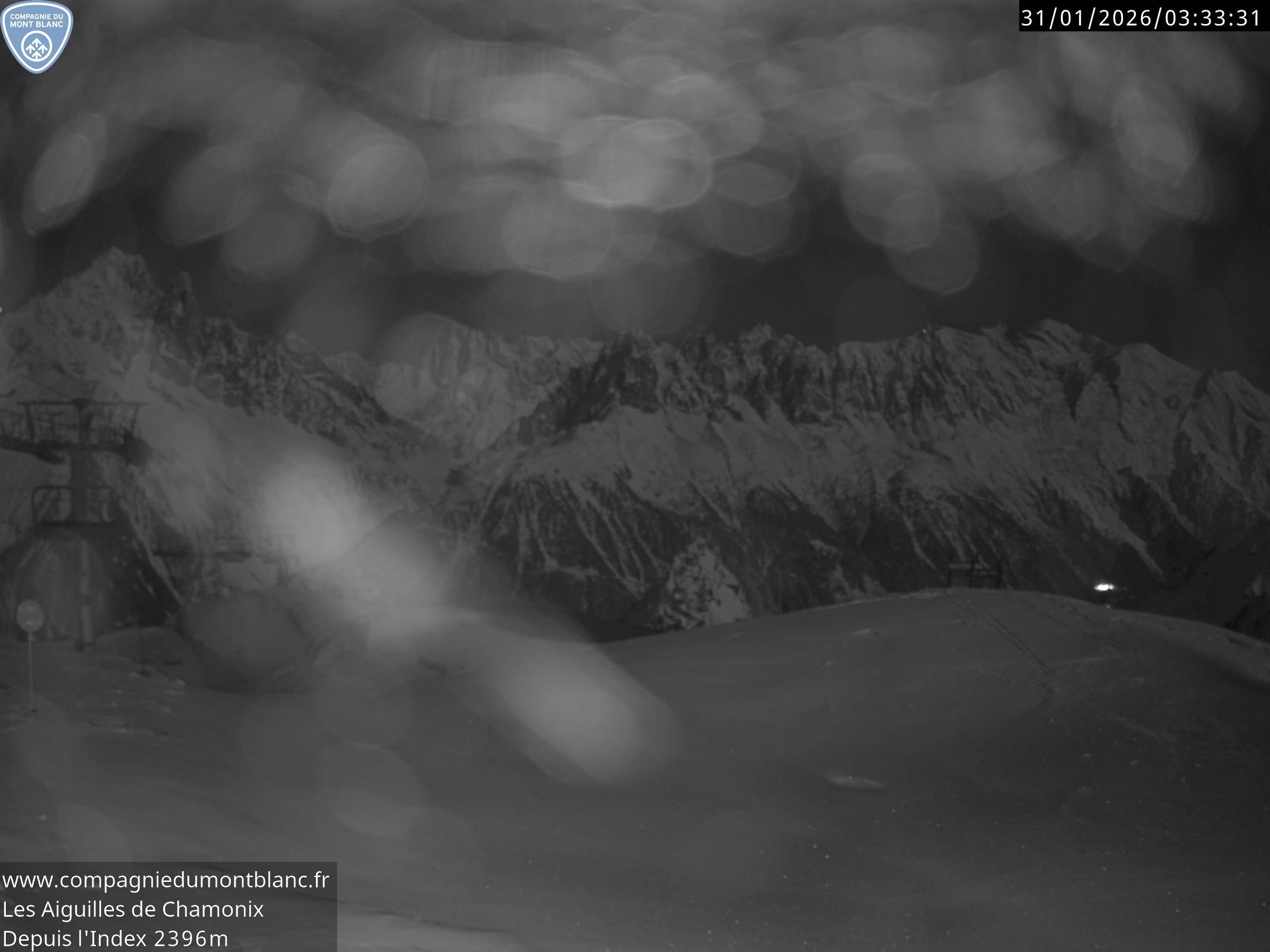 Archiv Foto Webcam Les Aiguilles de Charmonix