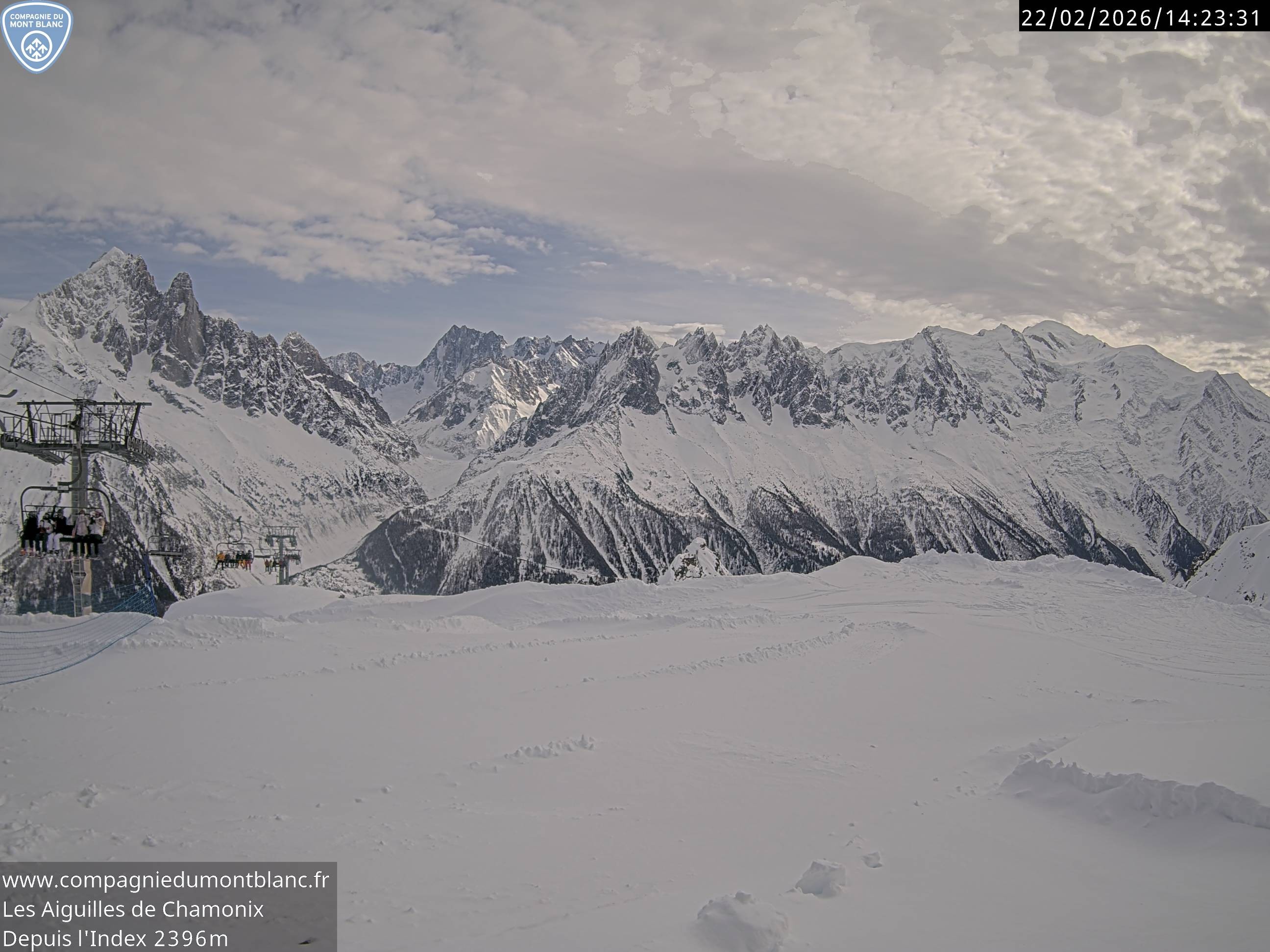 Archiv Foto Webcam Les Aiguilles de Charmonix