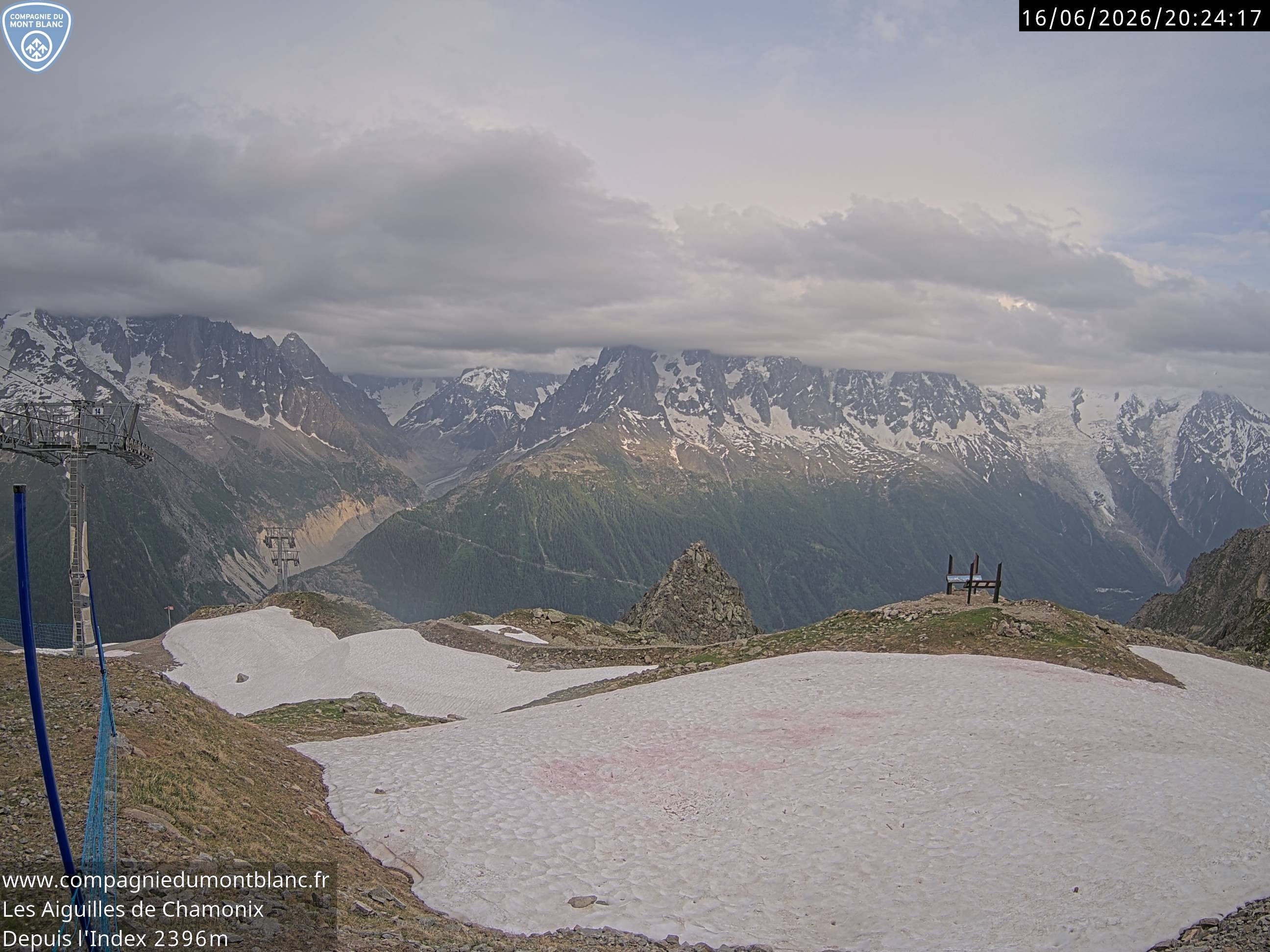 Archiv Foto Webcam Les Aiguilles de Charmonix
