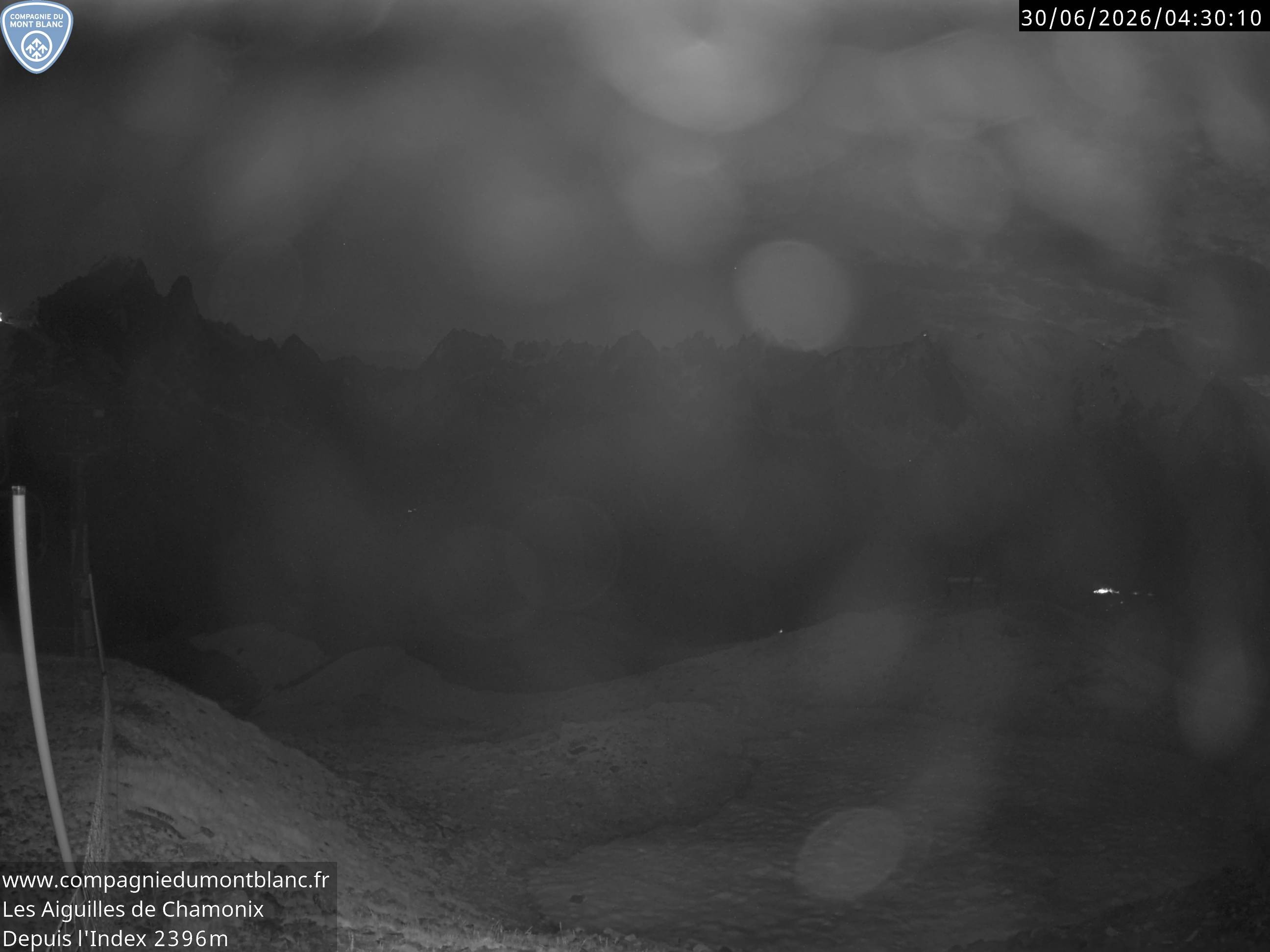 Archiv Foto Webcam Les Aiguilles de Charmonix