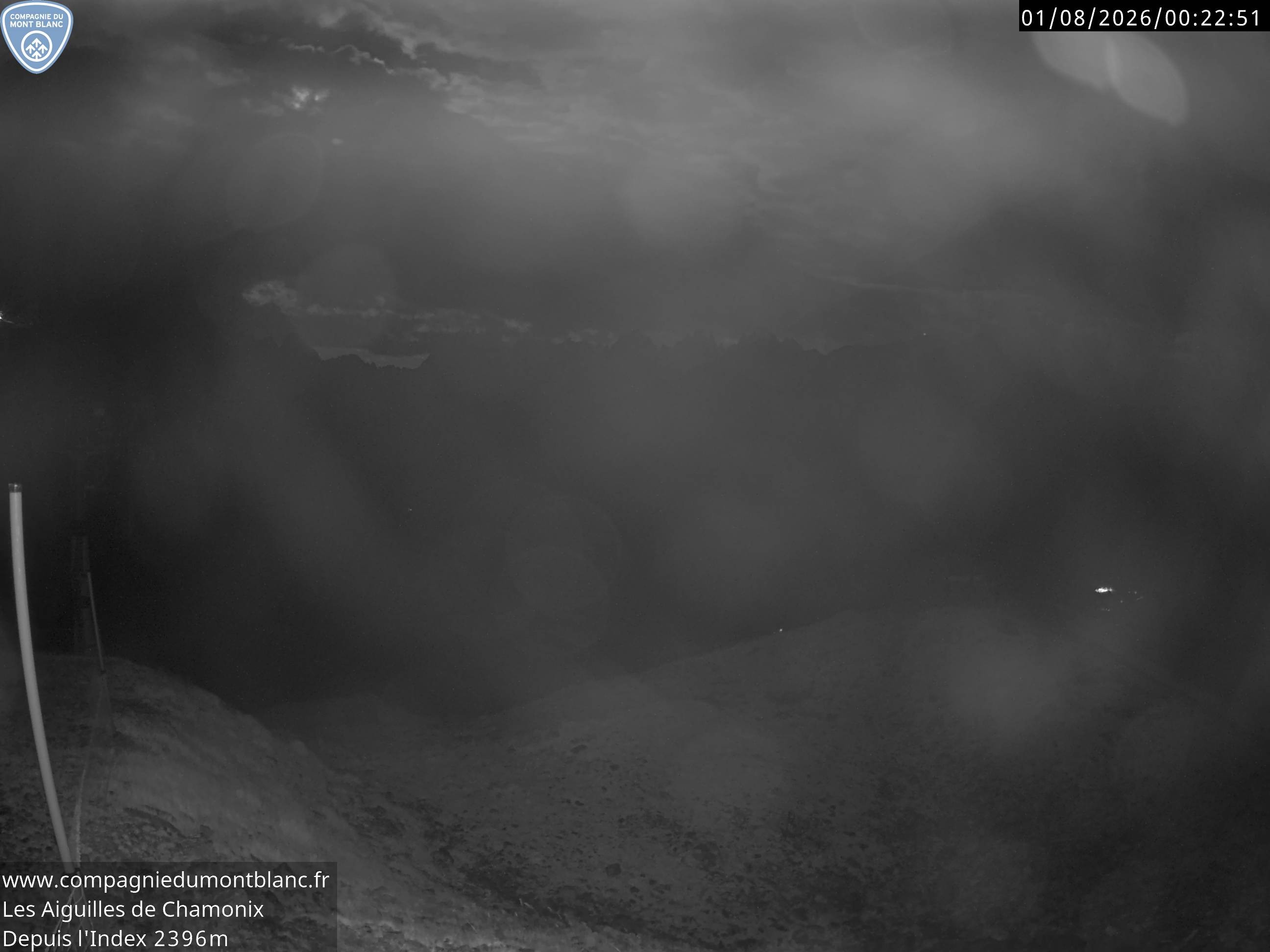 Archiv Foto Webcam Les Aiguilles de Charmonix