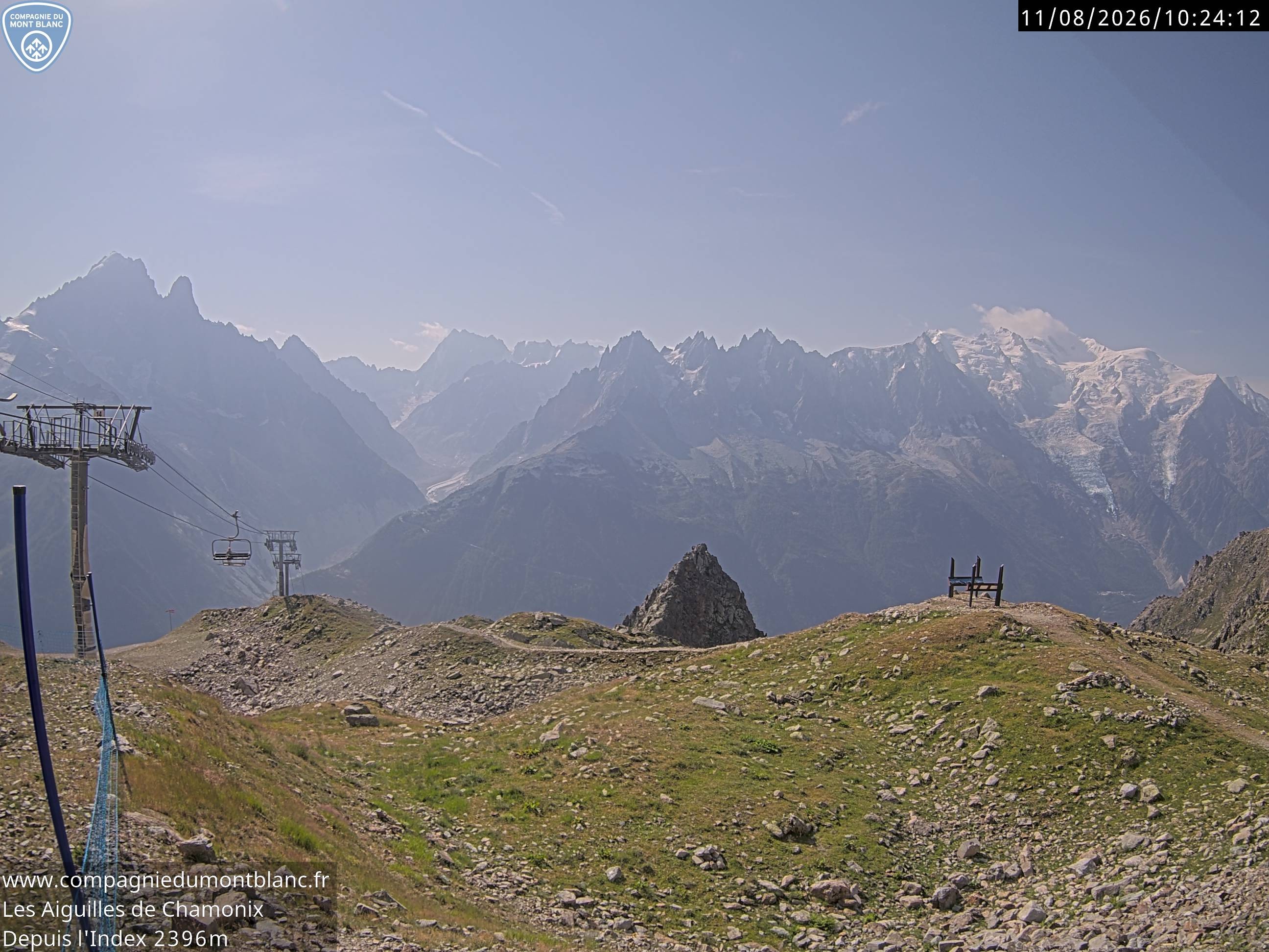 Archiv Foto Webcam Les Aiguilles de Charmonix