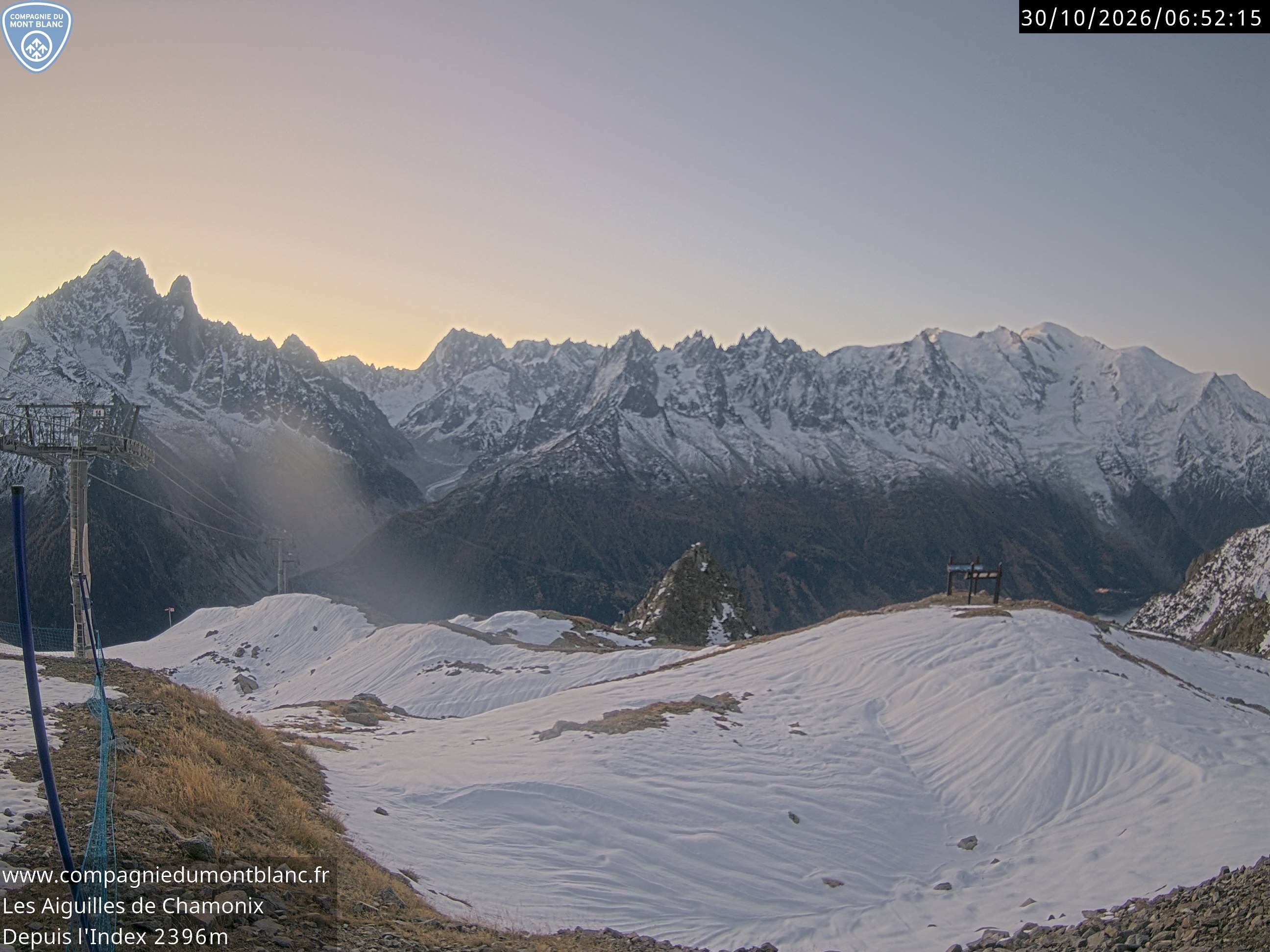Archiv Foto Webcam Les Aiguilles de Charmonix