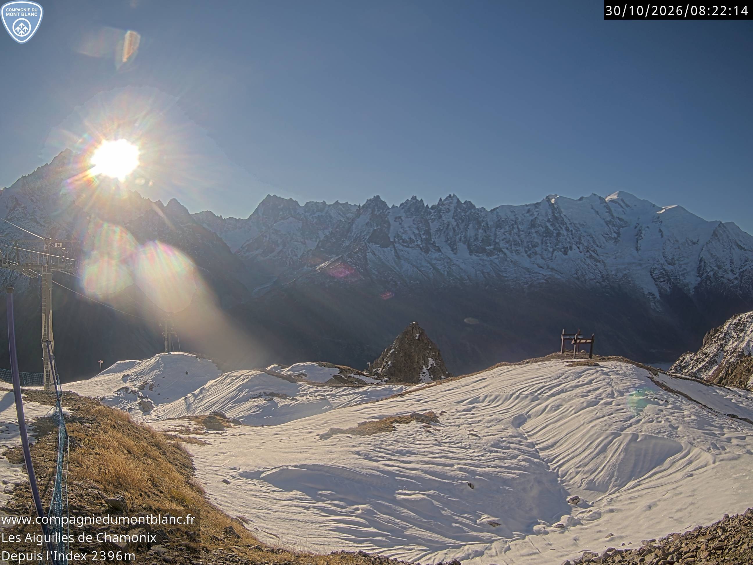 Archiv Foto Webcam Les Aiguilles de Charmonix