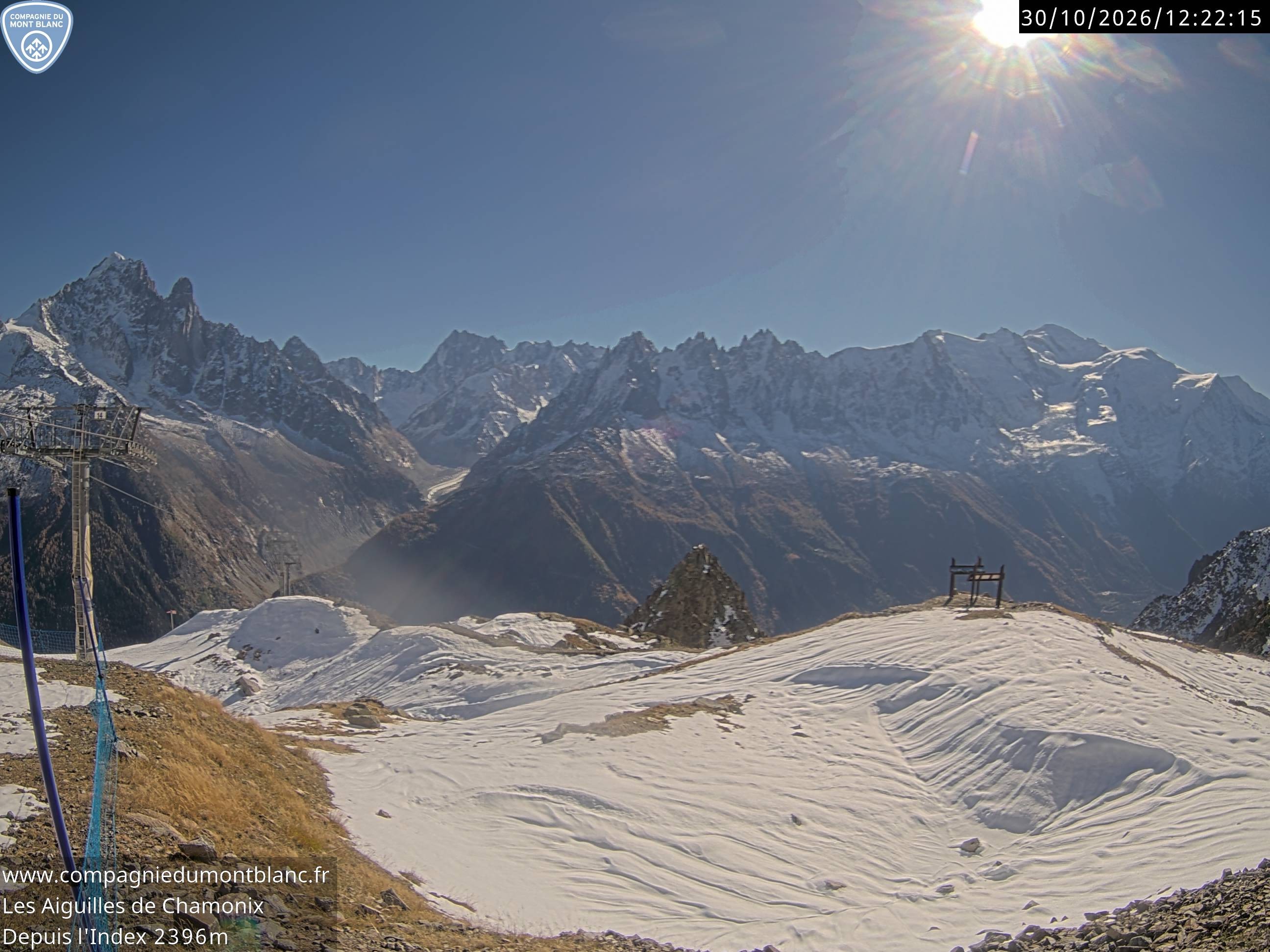 Archiv Foto Webcam Les Aiguilles de Charmonix