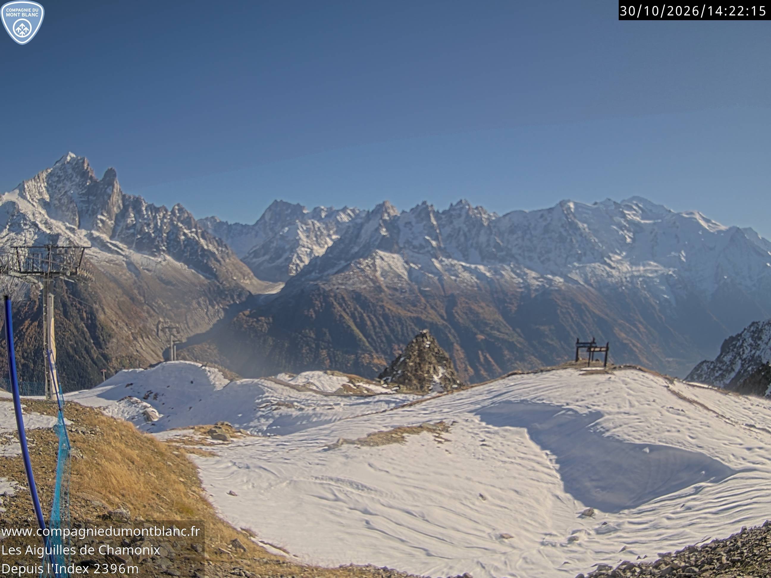 Archiv Foto Webcam Les Aiguilles de Charmonix