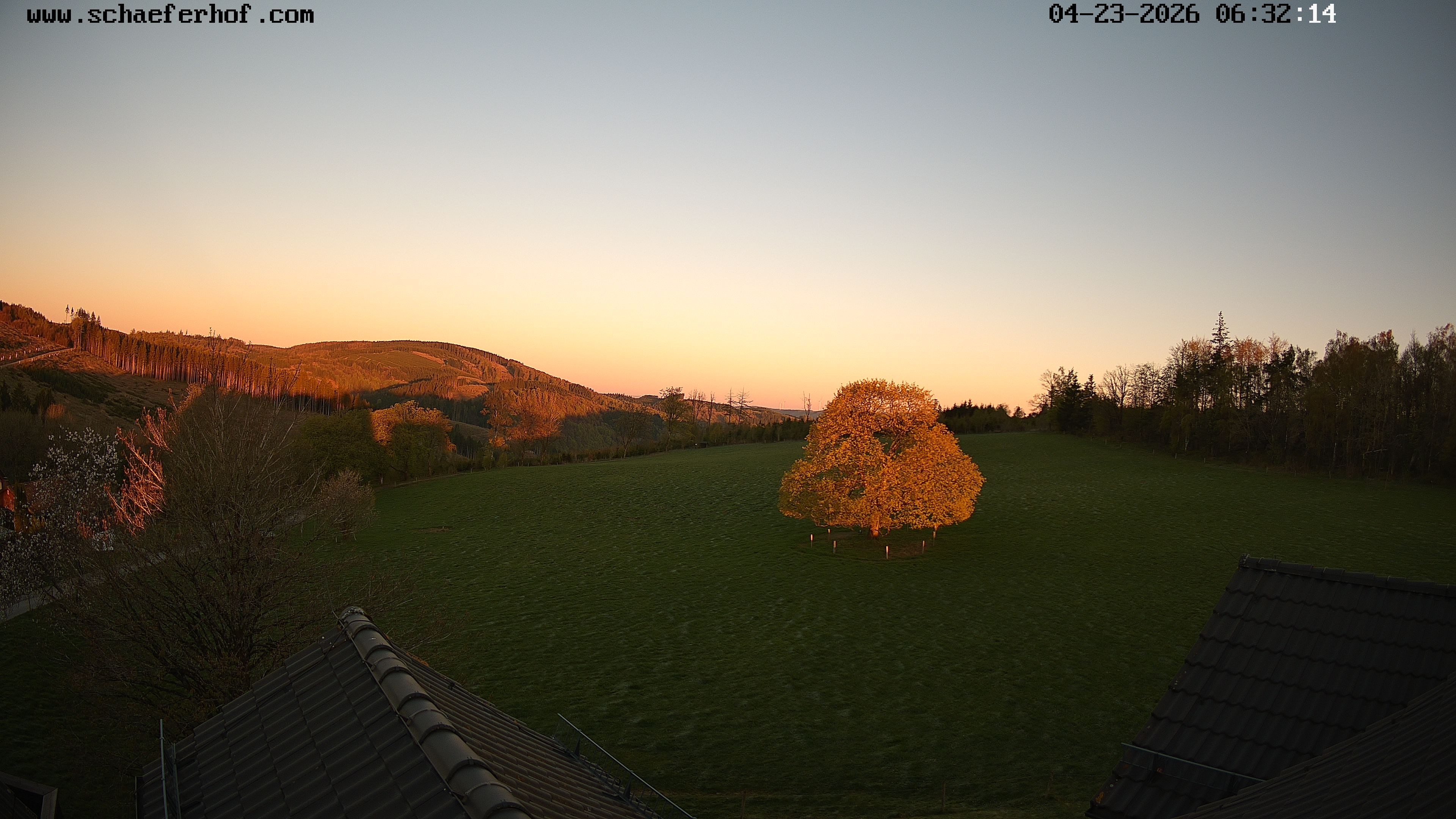 Archiv Foto Webcam Schäferhof im Sauerland