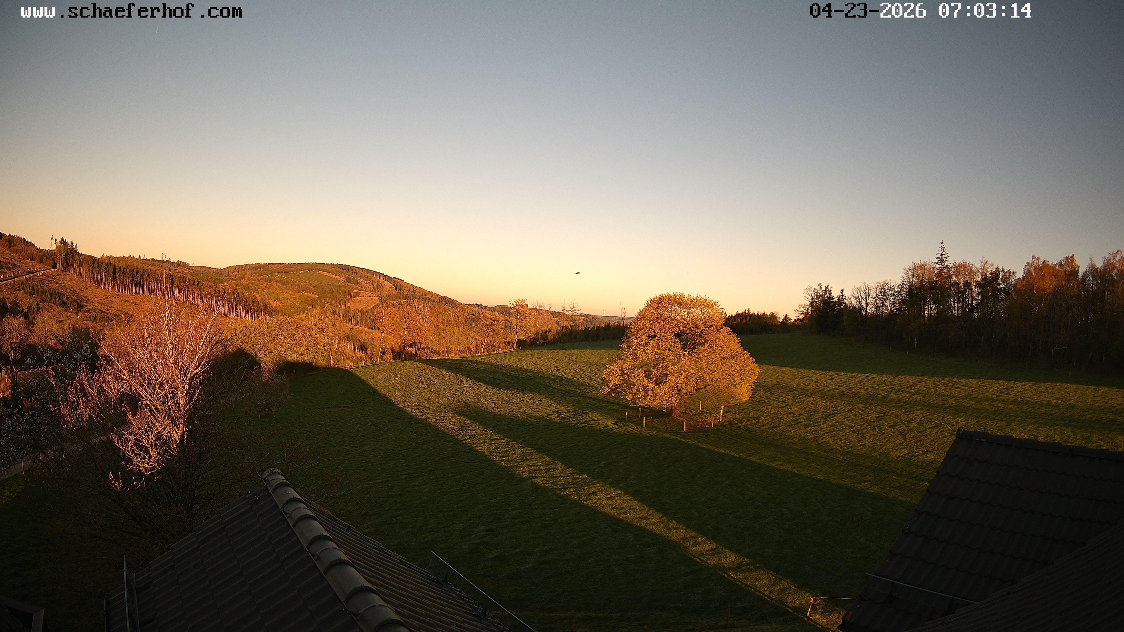 Archiv Foto Webcam Schäferhof im Sauerland