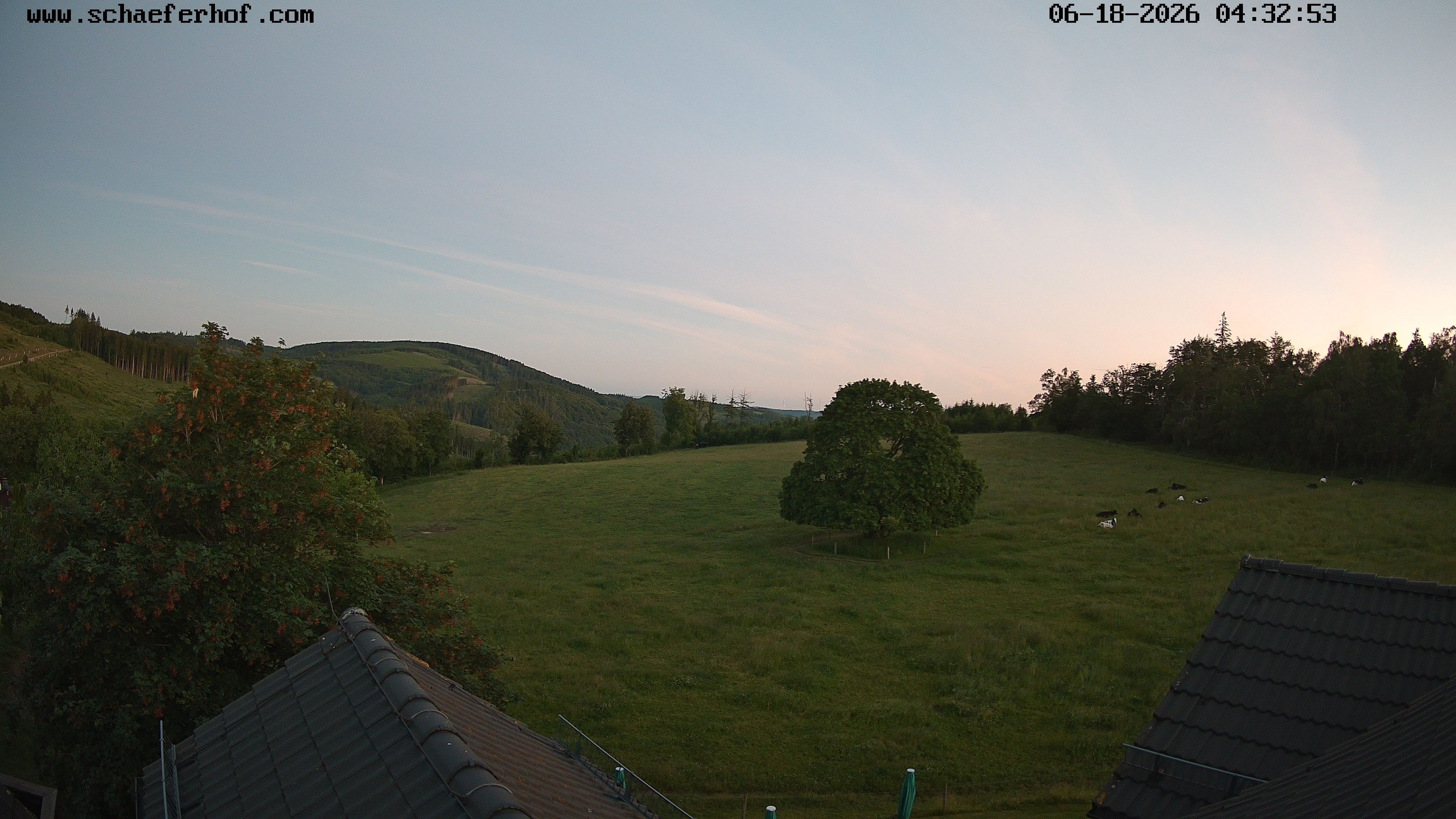 Archiv Foto Webcam Schäferhof im Sauerland