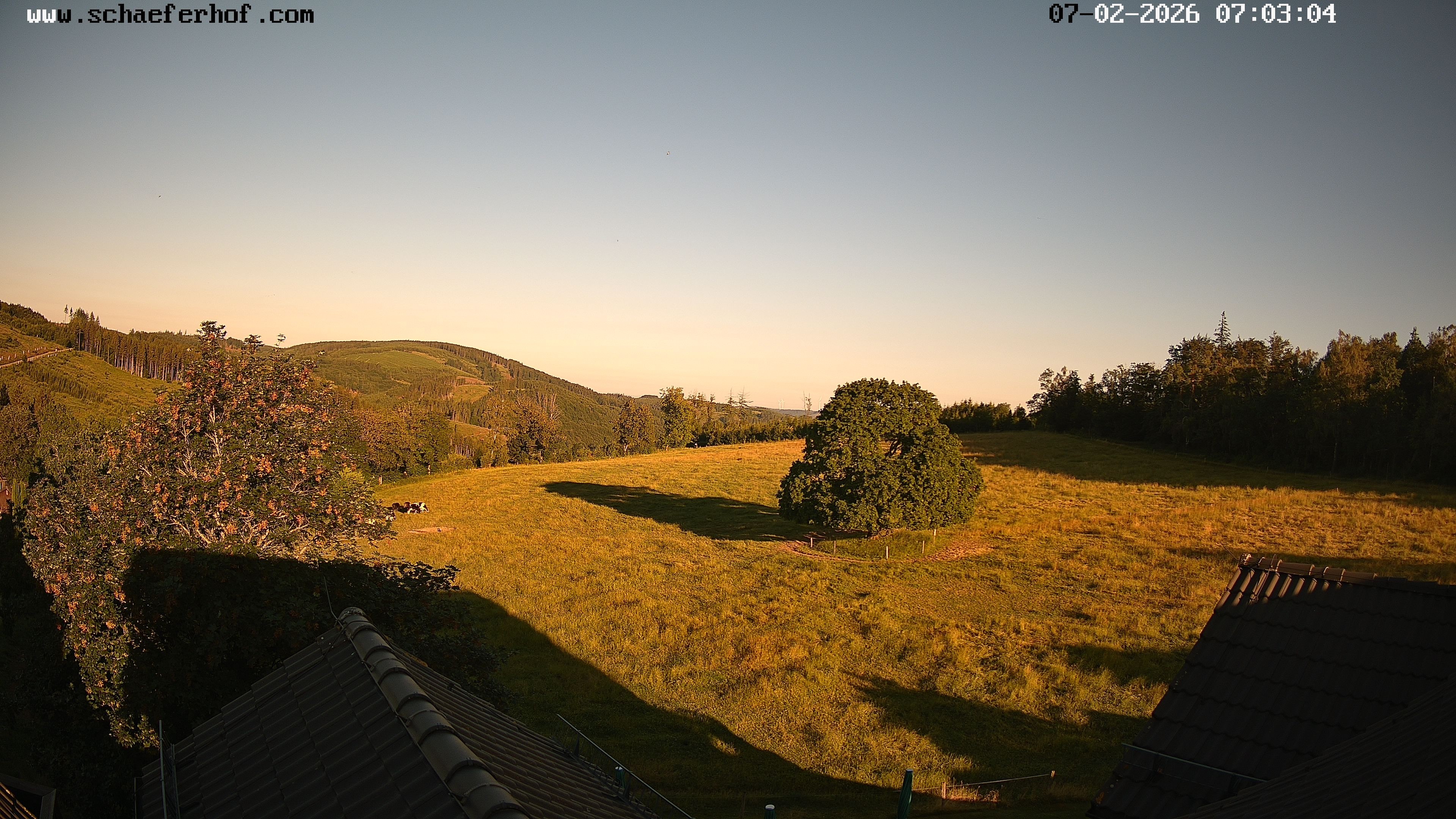 Archived image Webcam Schmallenberg: Hotel Schäferhof