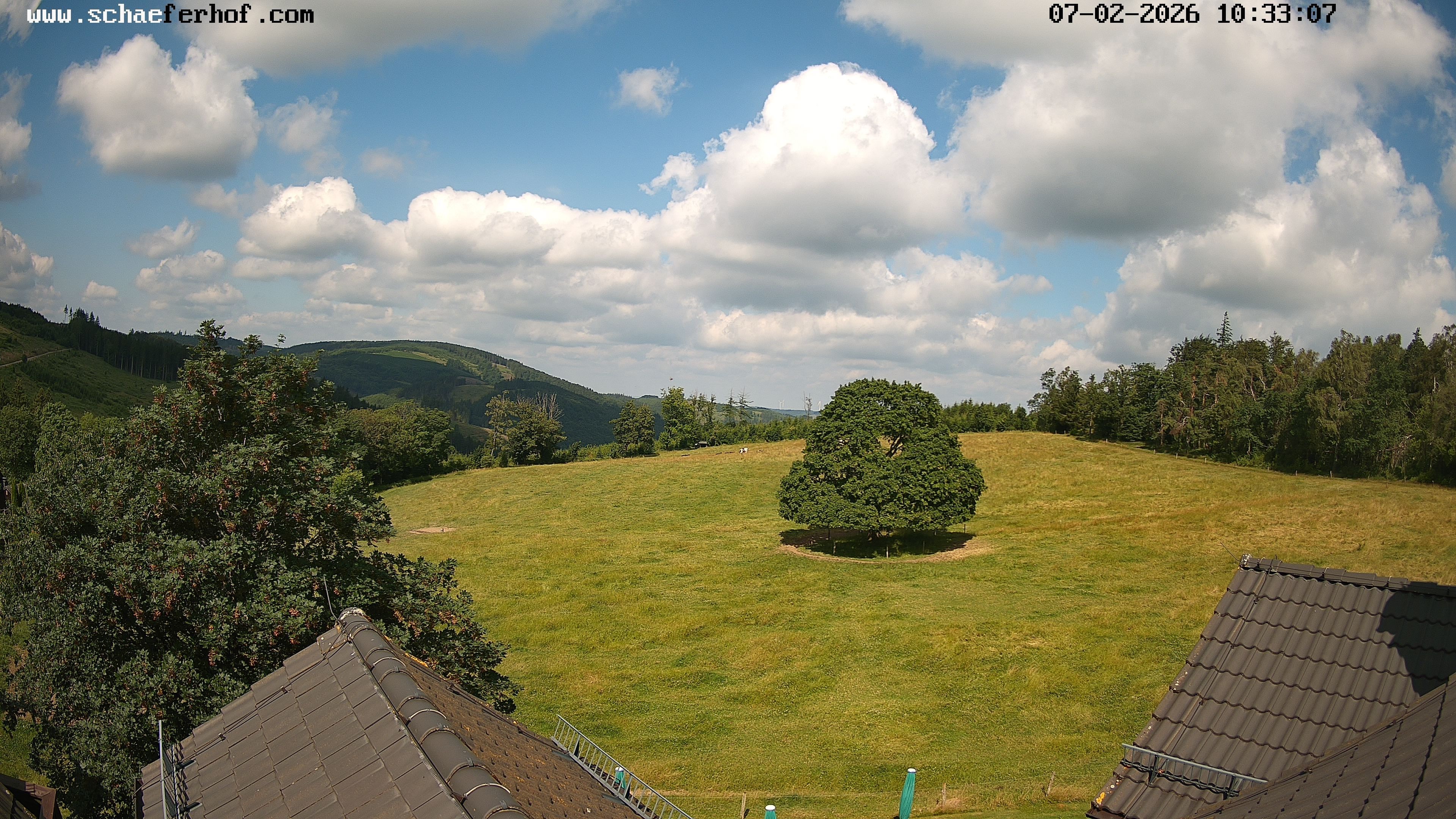 Archived image Webcam Schmallenberg: Hotel Schäferhof