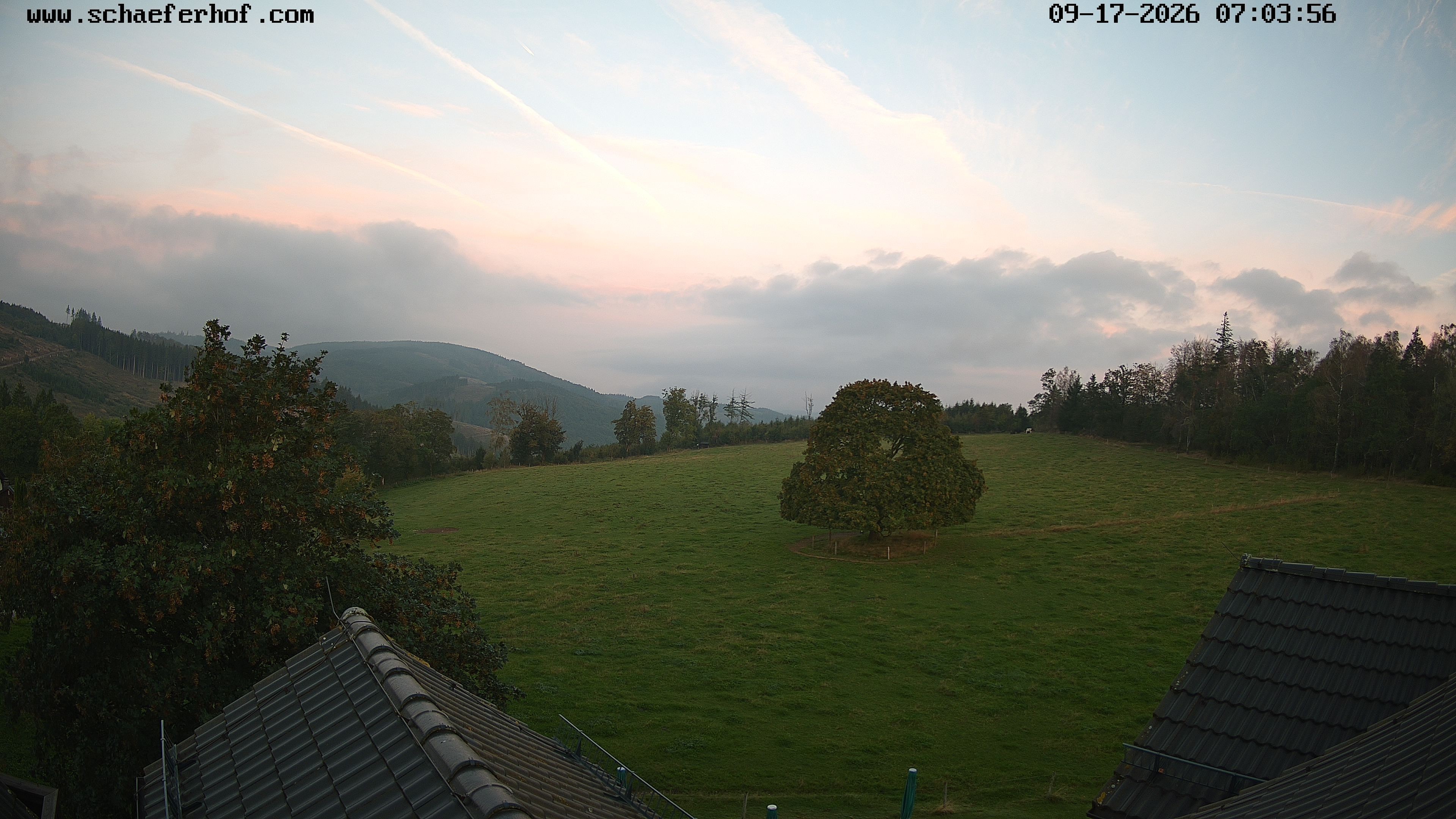 Archiv Foto Webcam Schäferhof im Sauerland