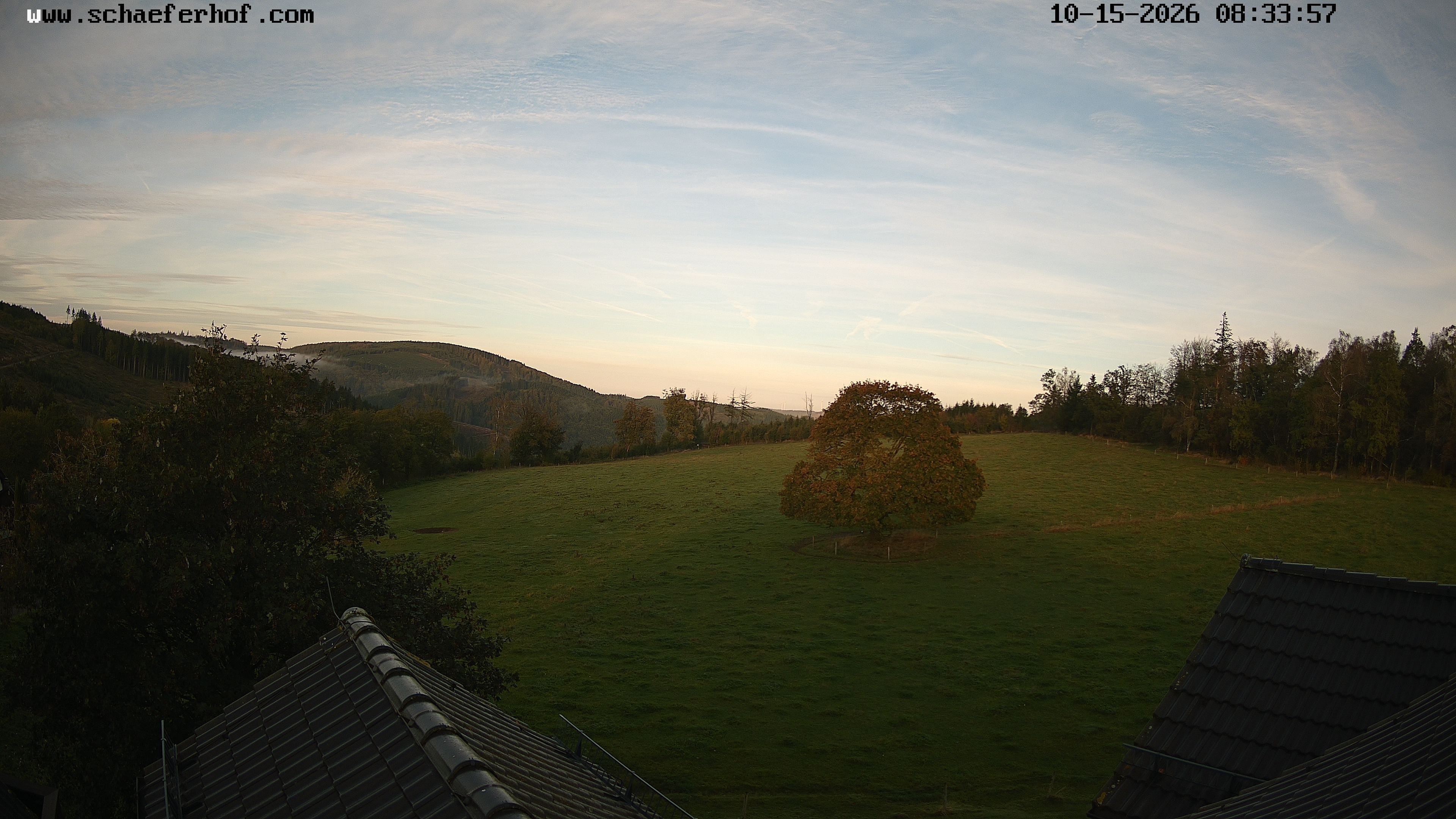 Archiv Foto Webcam Schäferhof im Sauerland