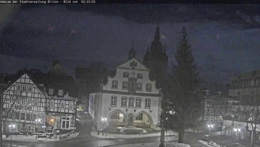 Archiv Foto Webcam Rathaus und Marktplatz Brilon