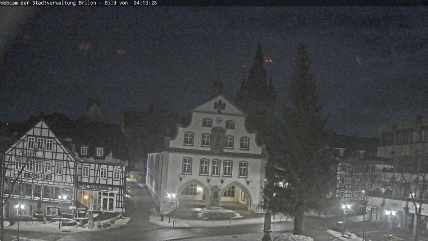 Archiv Foto Webcam Rathaus und Marktplatz Brilon