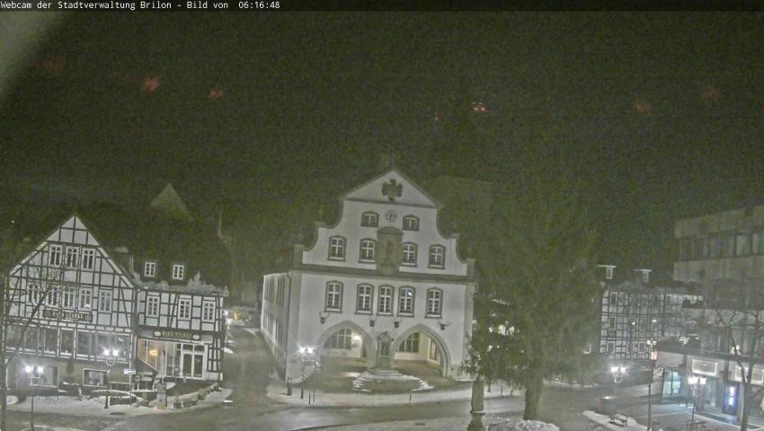 Archiv Foto Webcam Rathaus und Marktplatz Brilon
