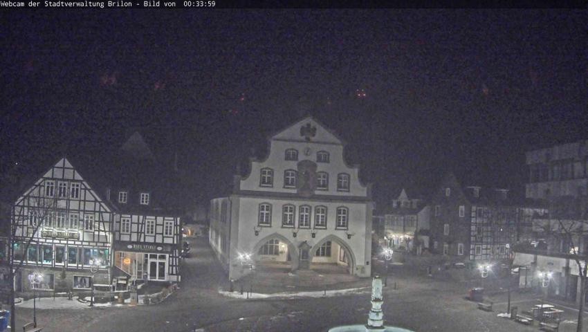 Archiv Foto Webcam Rathaus und Marktplatz Brilon